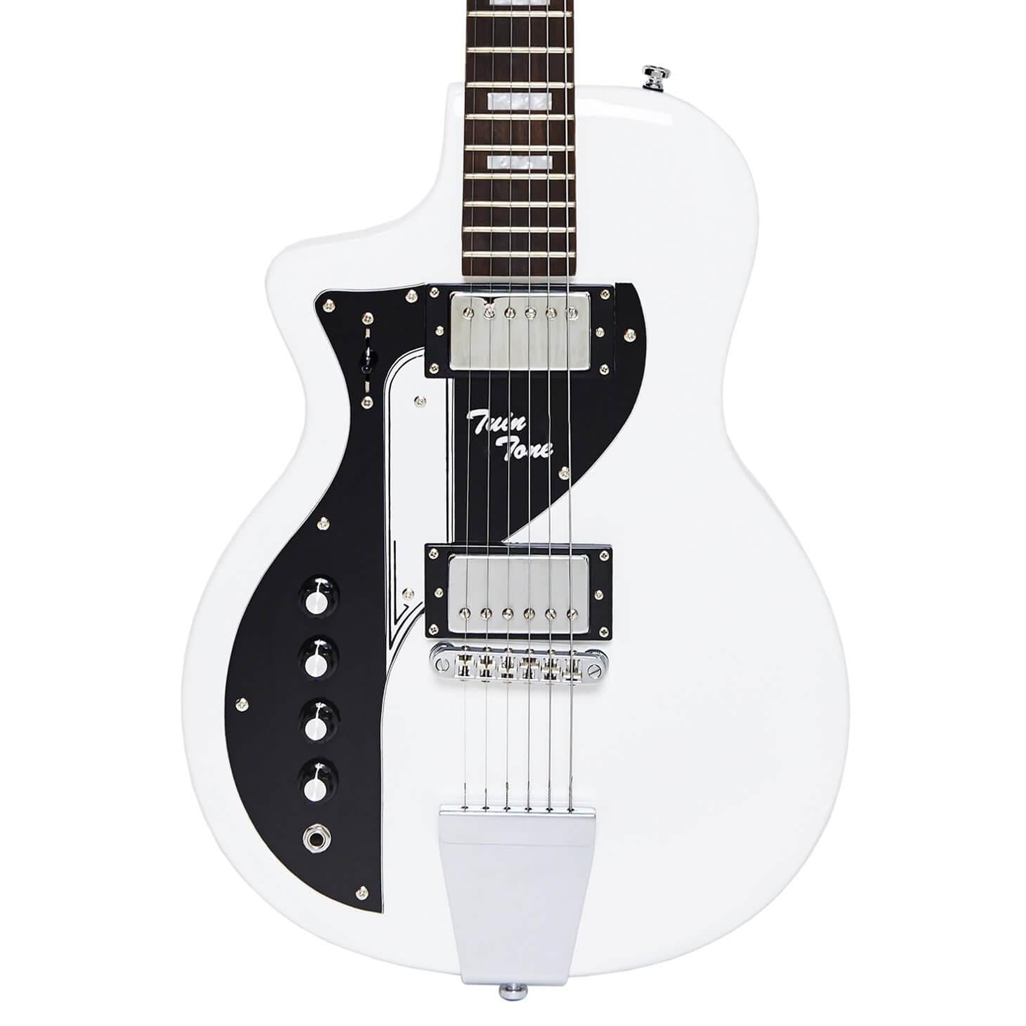 Airline Twin Tone White Left Handed Electric Guitar | Airline Guitars Airline Twin Tone White Left Handed Electric Guitar | Airline Guitars