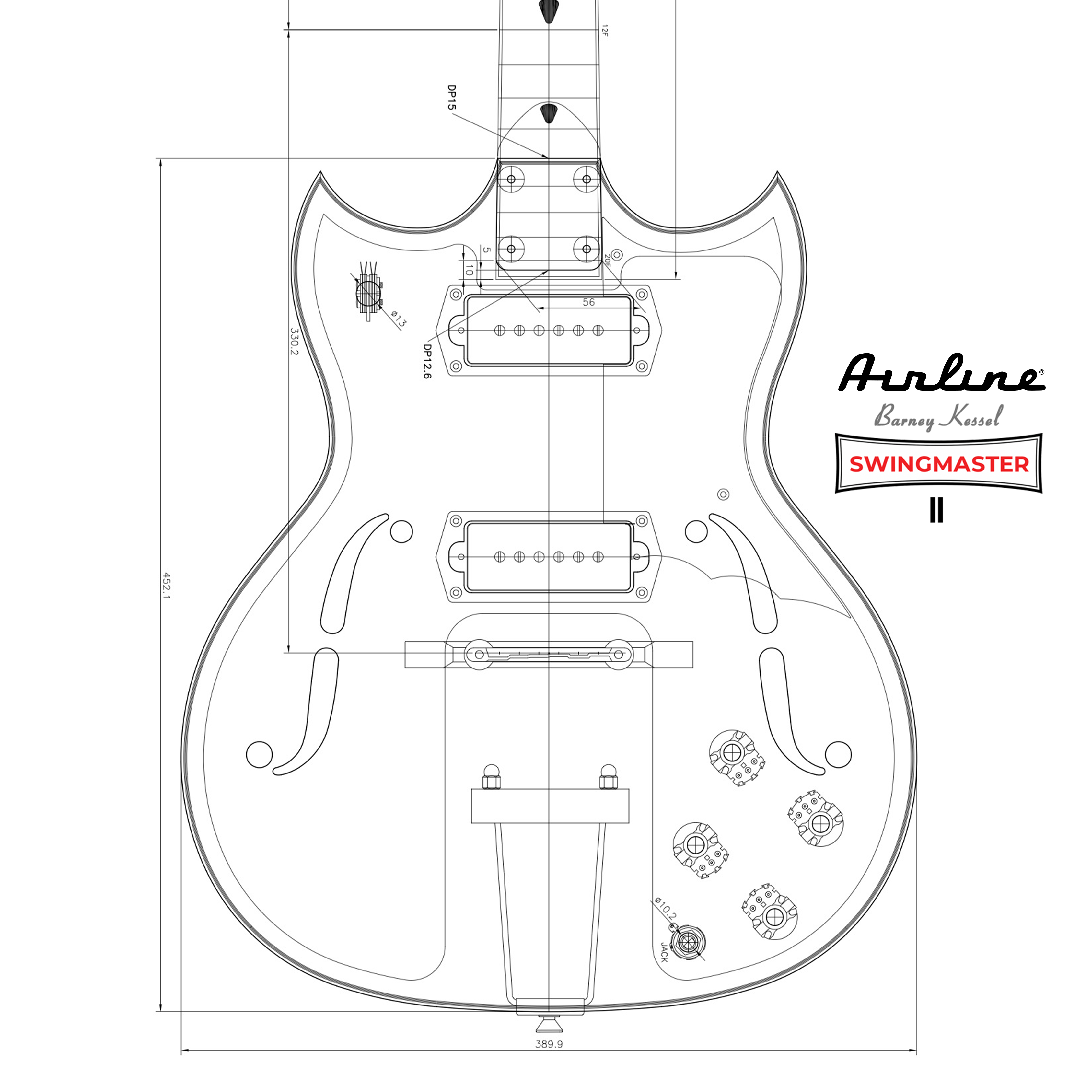 Airline Guitars Launches the Swingmaster II on “The Hanger” Platform
