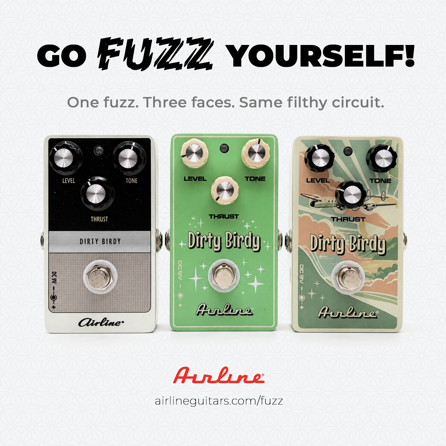 Airline Guitars Announces the Dirty Birdy Fuzz Pedal