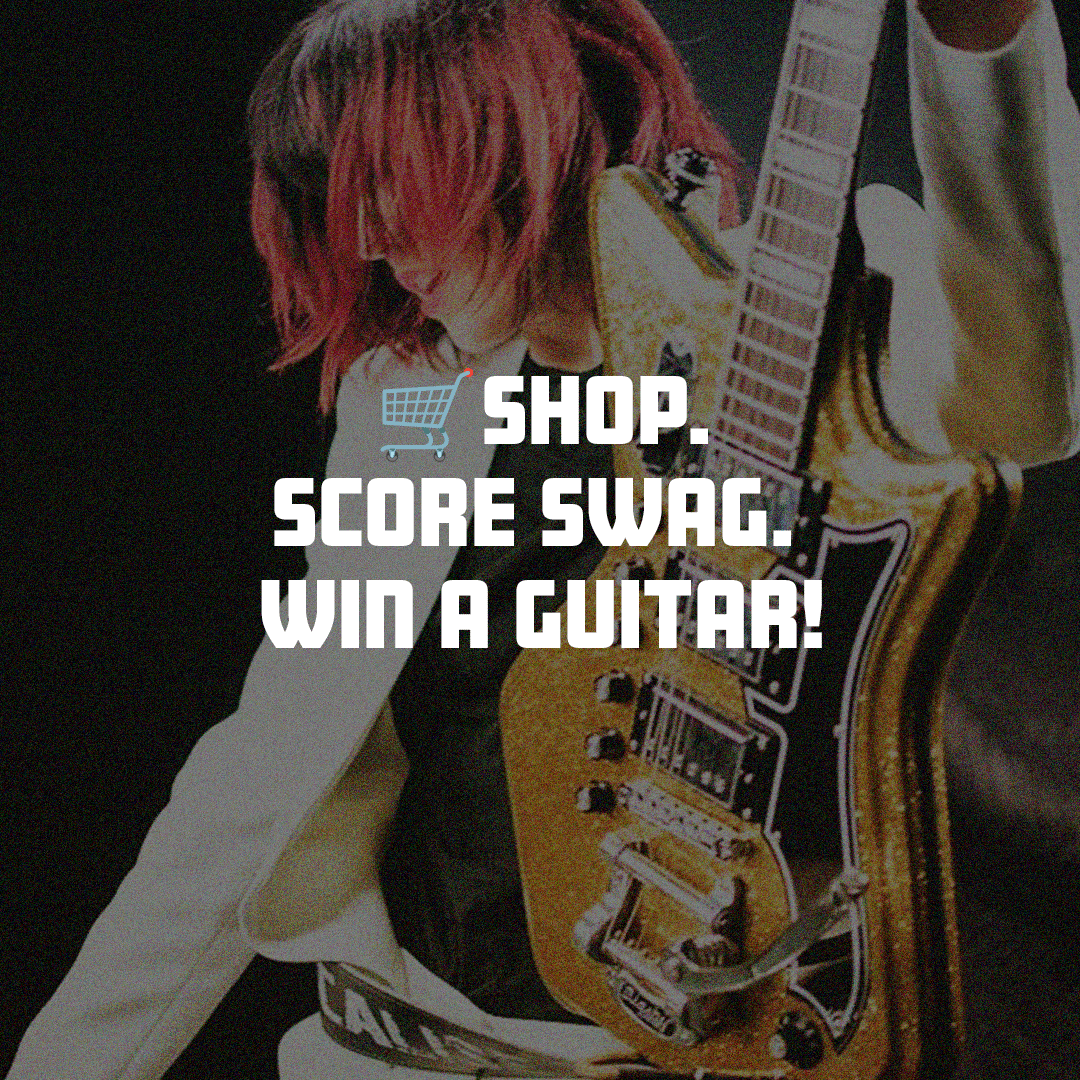 Shop. Score Swag. Win a Guitar.