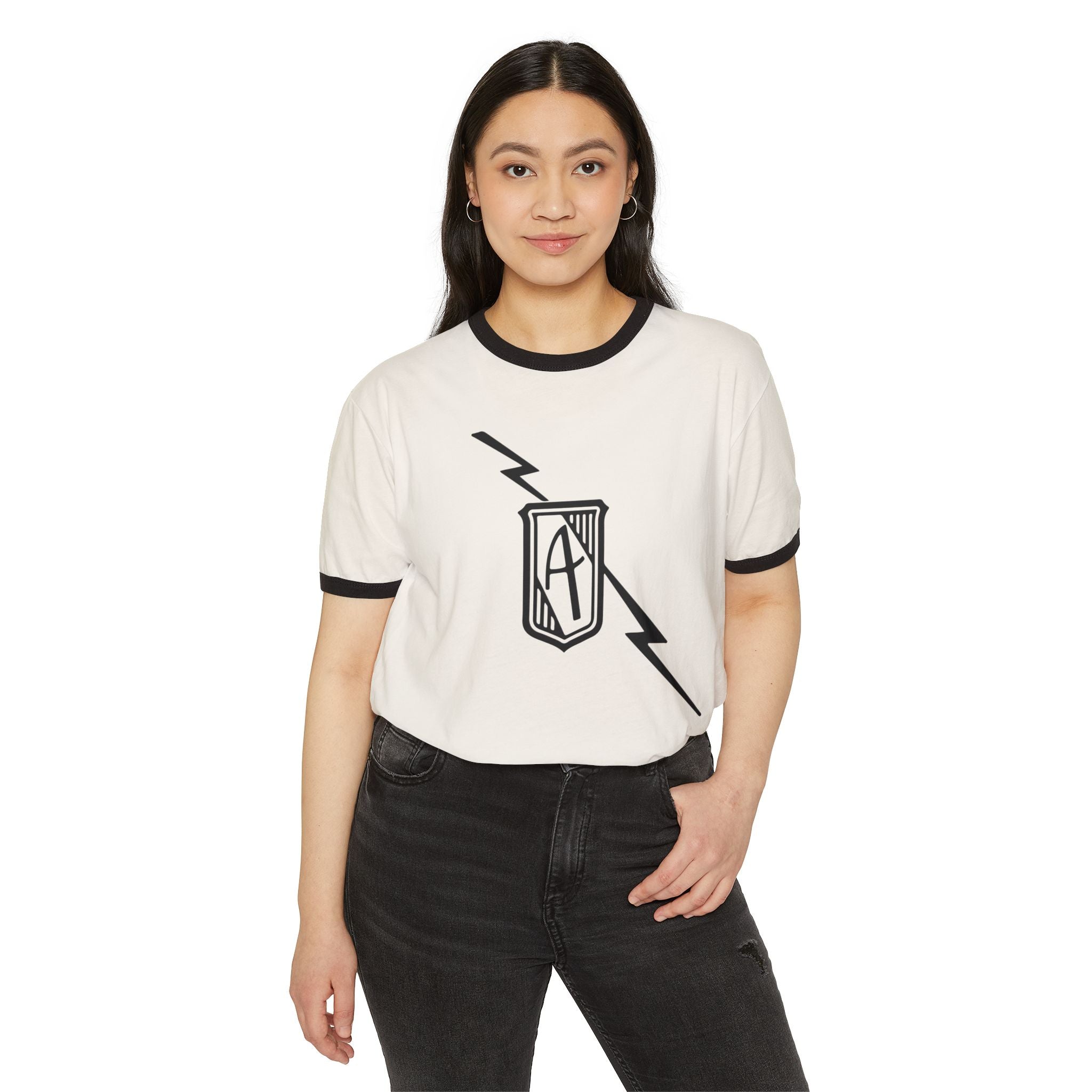 Retro Bolt Crest Ringer T-Shirt