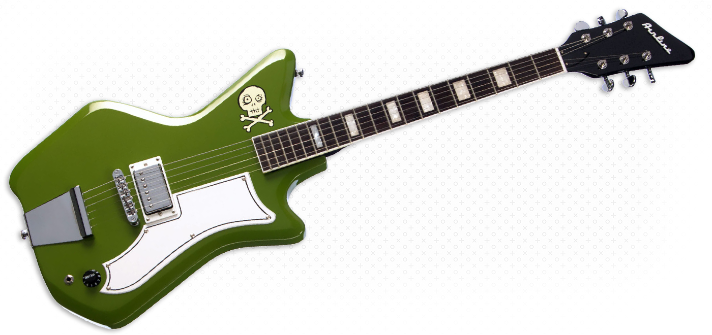 Airline Guitars - Airline Guitars Jetsons Jr Ghoulie Green