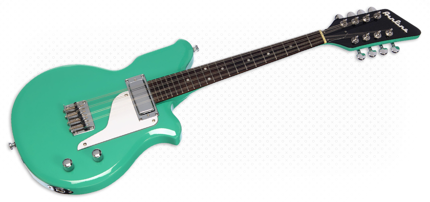 Airline Guitars - Airline Guitars MAP Mandola Seafoam Green