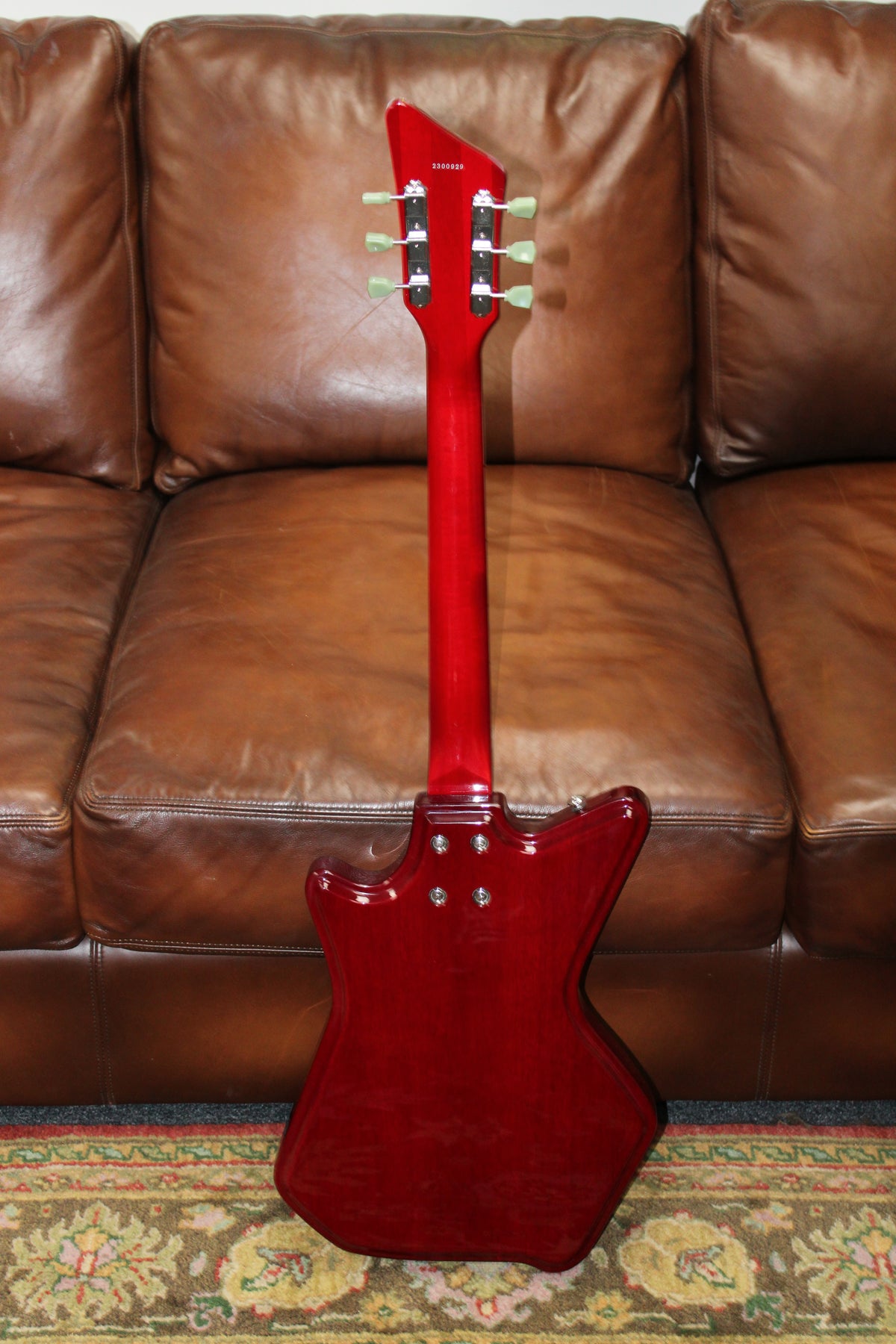Airline Guitars Jetsons 2P FM Cherry Burst Flame - B-Stock Serial # 2300929