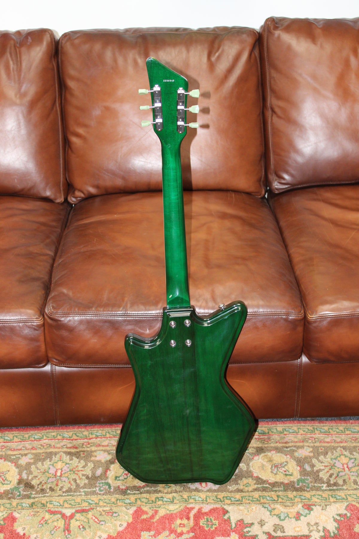 Airline Guitars Jetsons 2P FM Green Burst Flame - B-Stock # 2300940