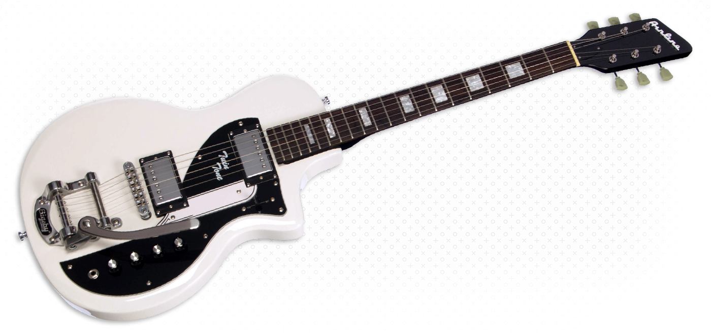 Airline Guitars - Airline Guitars Twin Tone DLX White