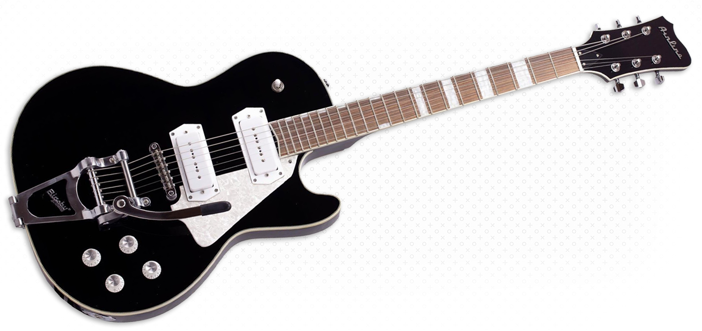 Airline Guitars - Airline Guitars Mercury DLX Black