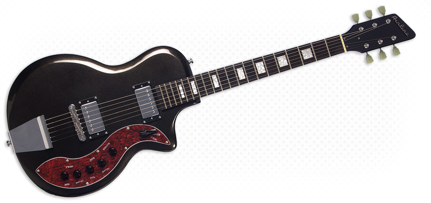 Airline Guitars - Airline Guitars Jupiter TT Metallic Black