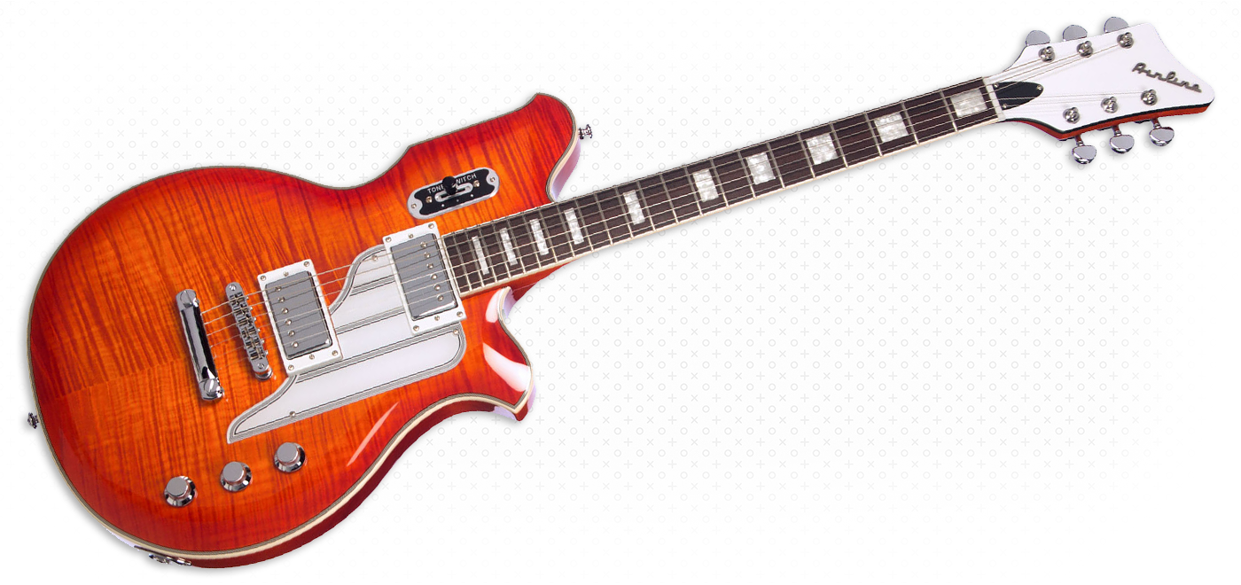 Airline Guitars - Airline Guitars MAP FM Orangeburst Flame