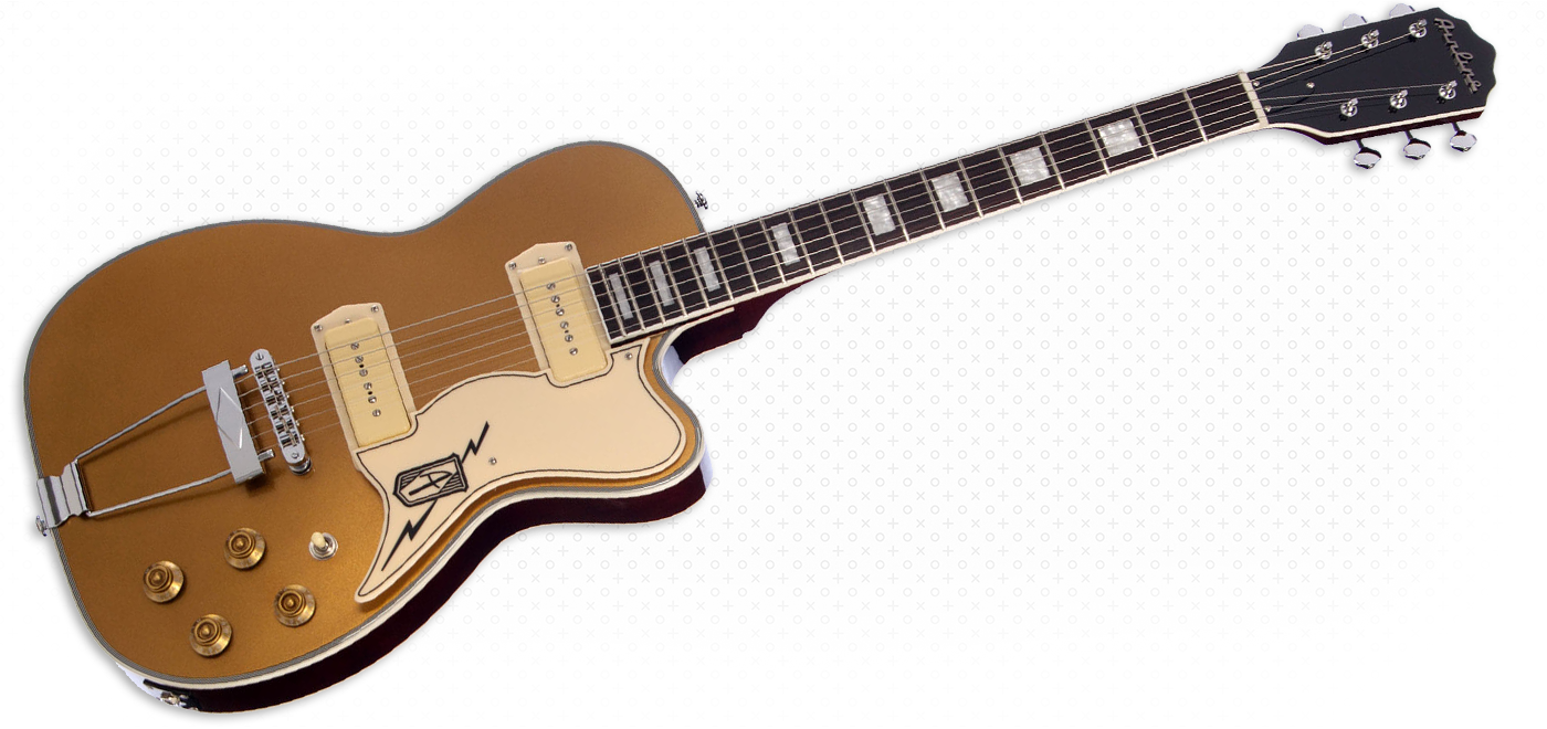 Airline Guitars - Airline Guitars Tuxedo Gold Top