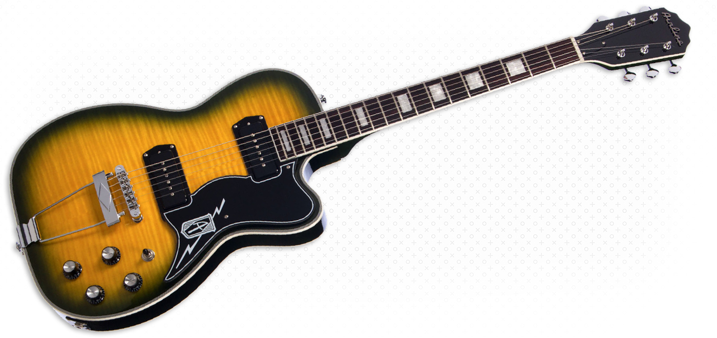 Airline Guitars - Airline Guitars Tuxedo Dragonburst Flame