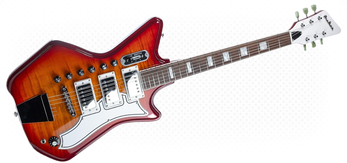 Airline Guitars - Airline Guitars Jetsons 3P FM Cherryburst Flame