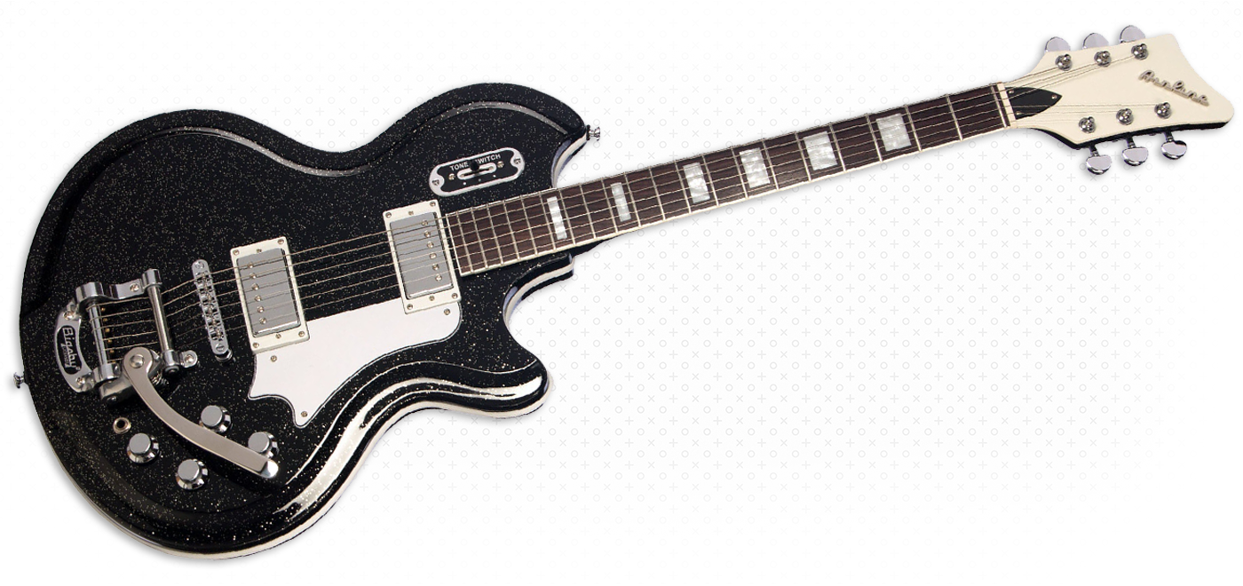 Airline Guitars - Airline Guitars '59 Coronado DLX Black Sparkle