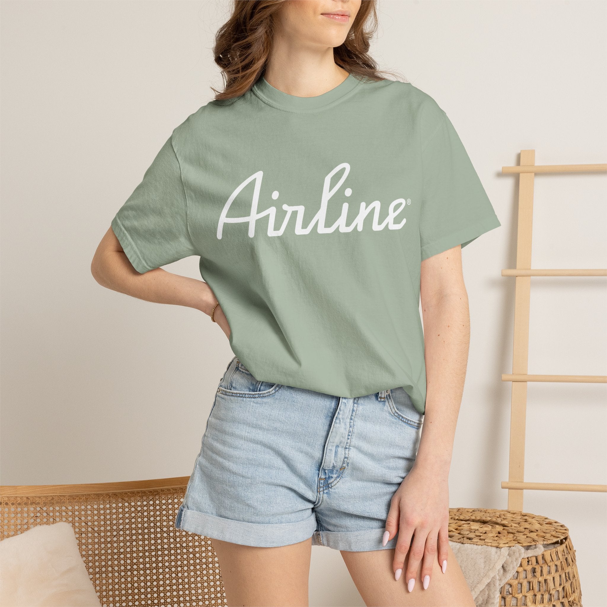 Airline Tux Logo Script T-Shirt