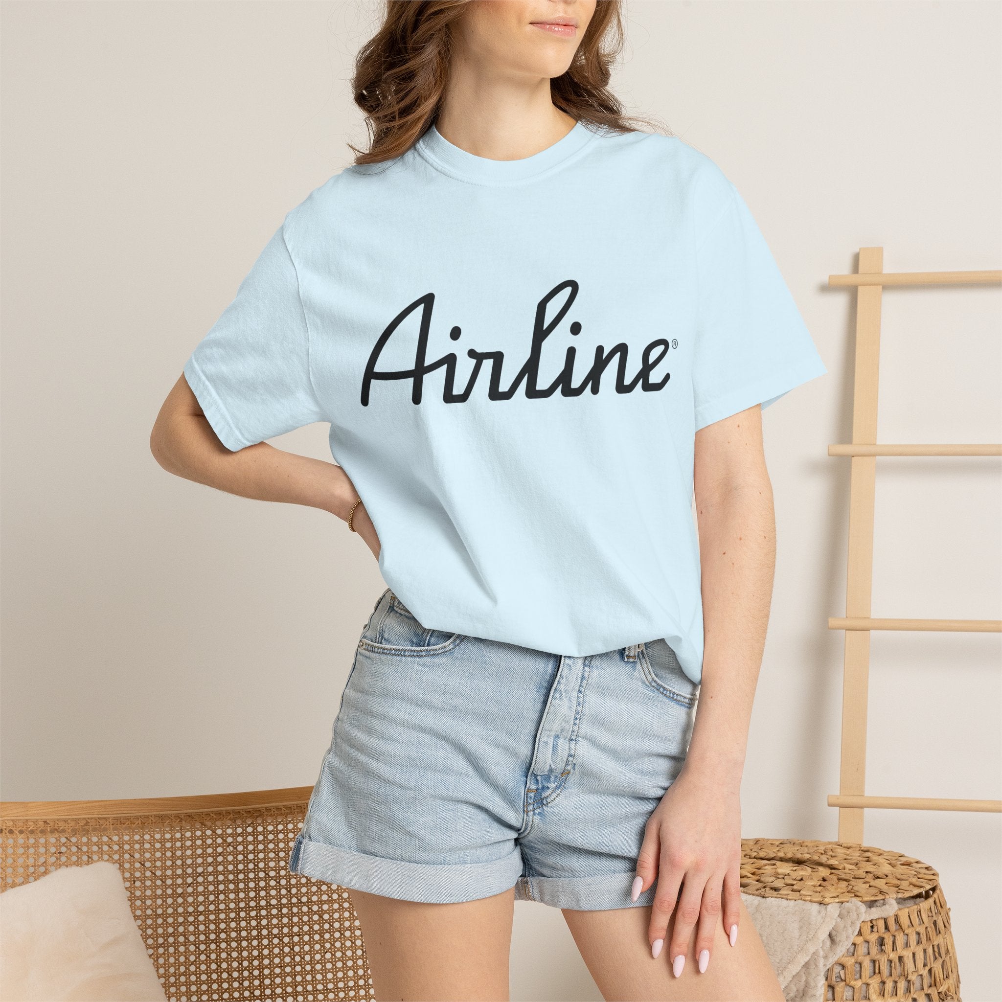 Airline Tux Logo Script T-Shirt