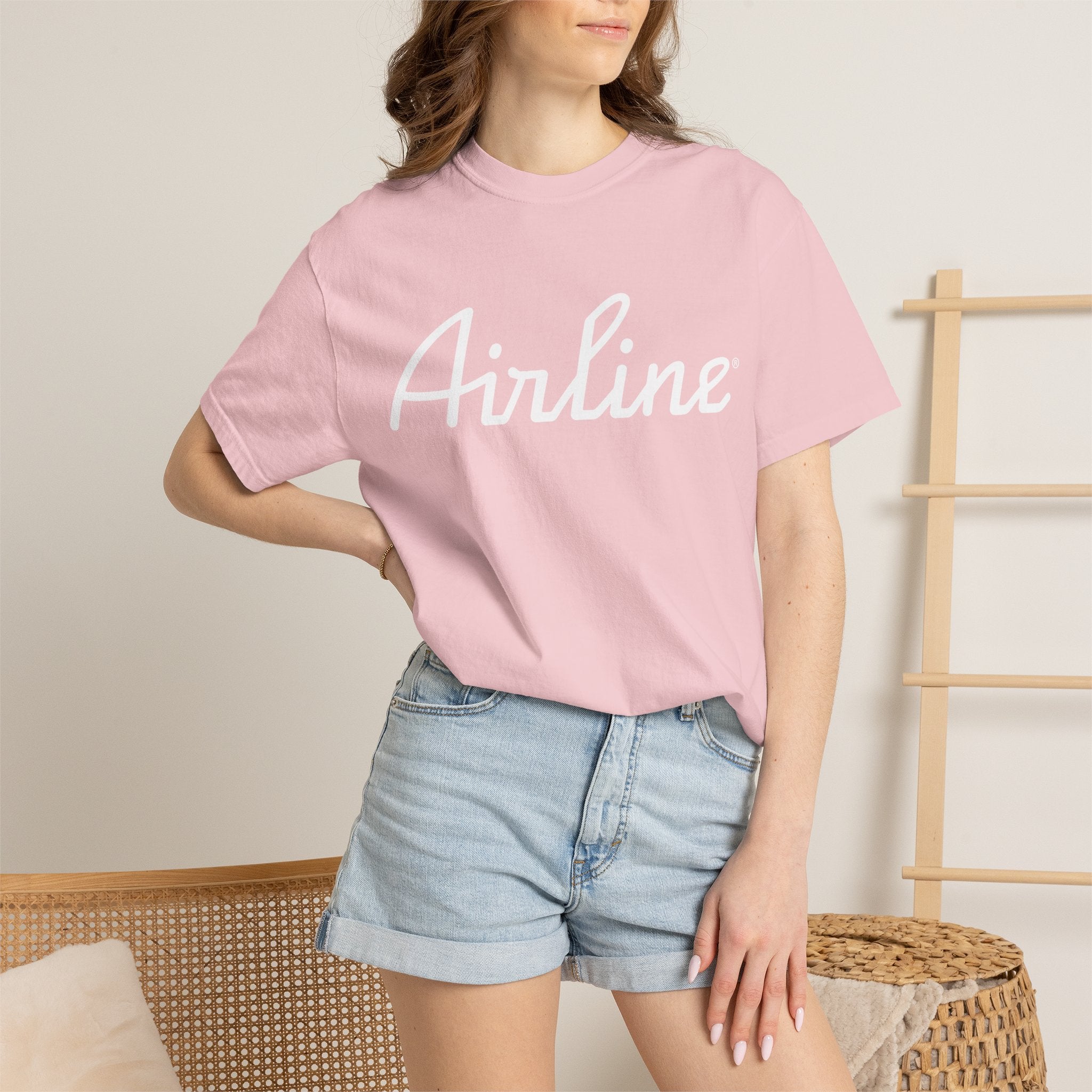 Airline Tux Logo Script T-Shirt