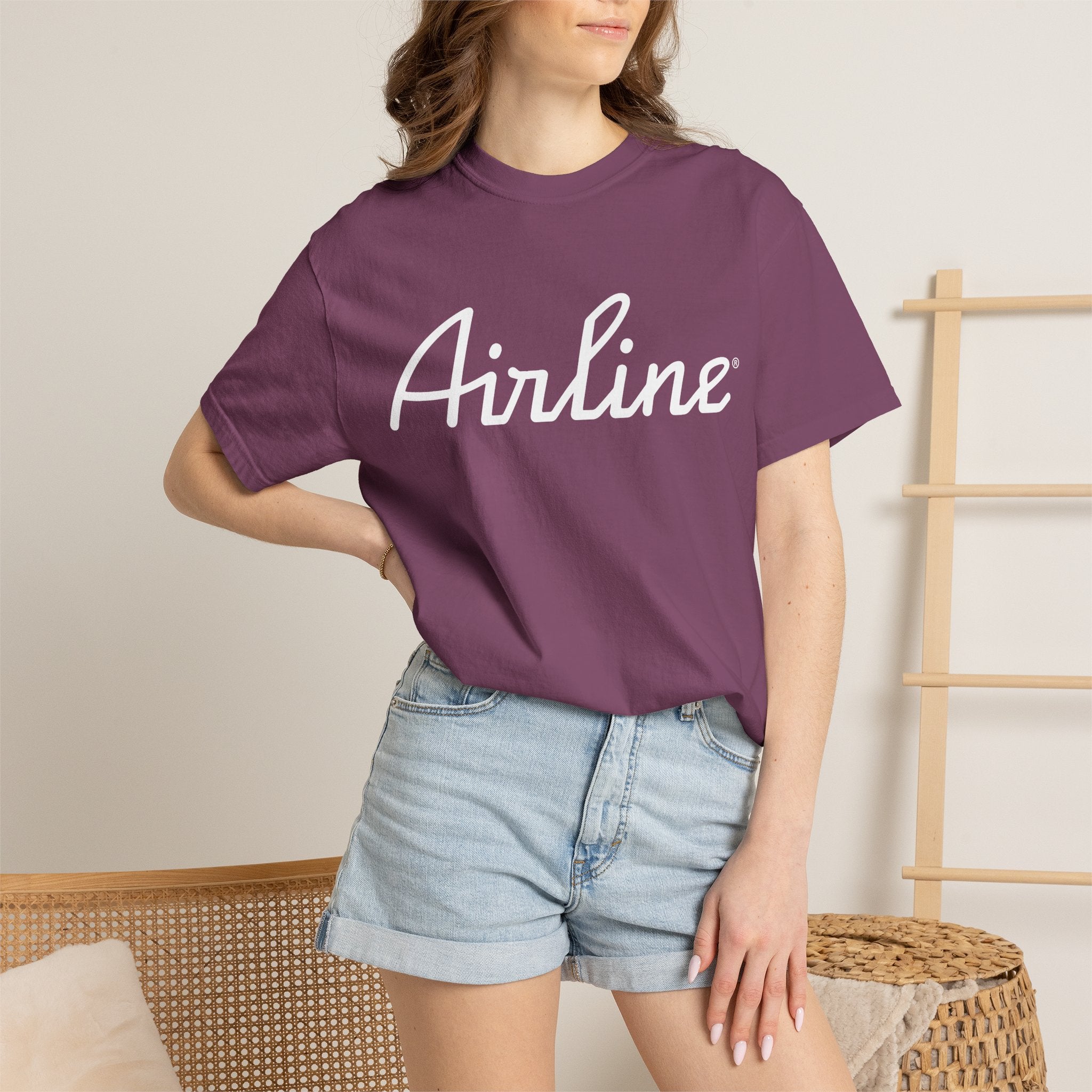 Airline Tux Logo Script T-Shirt