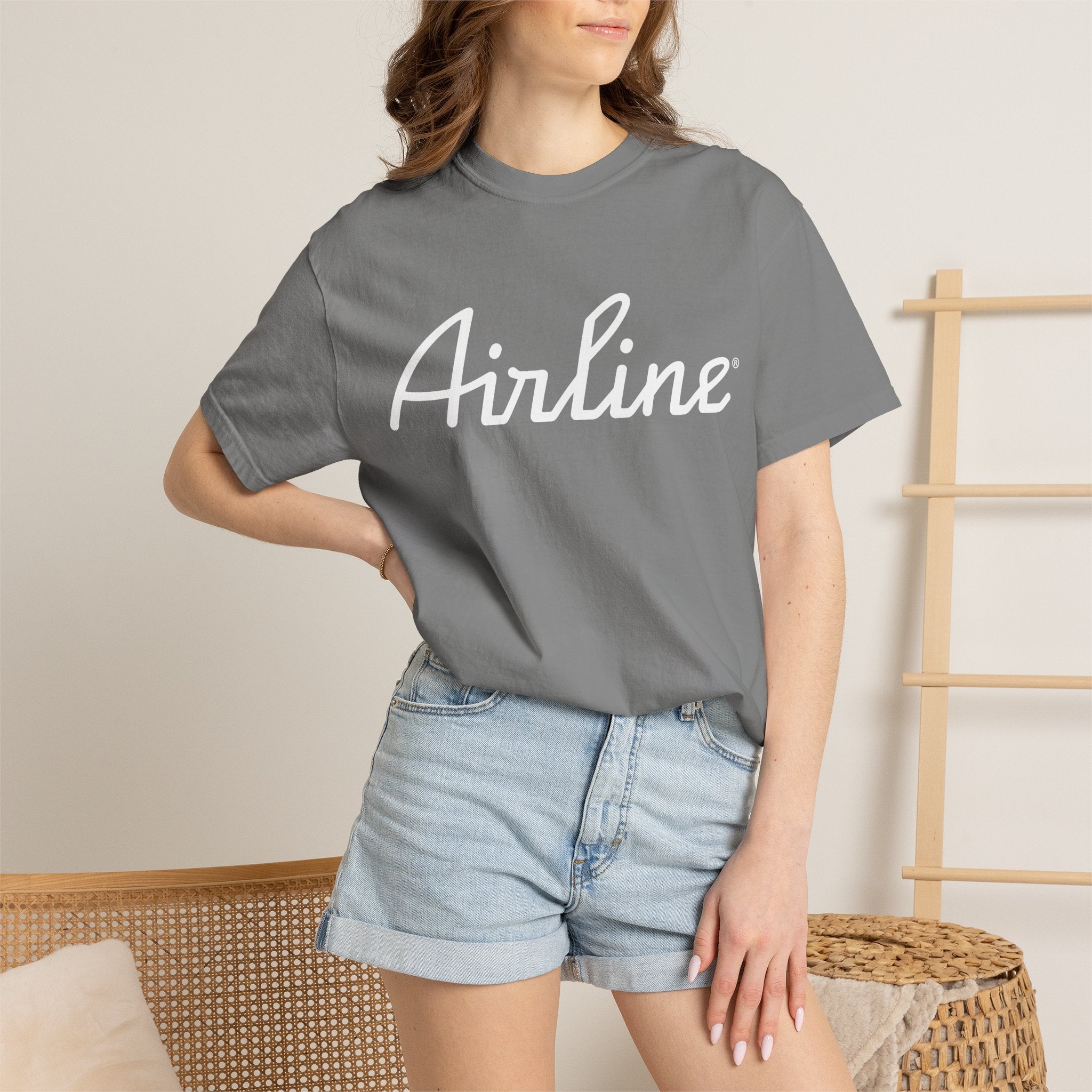 Airline Tux Logo Script T-Shirt