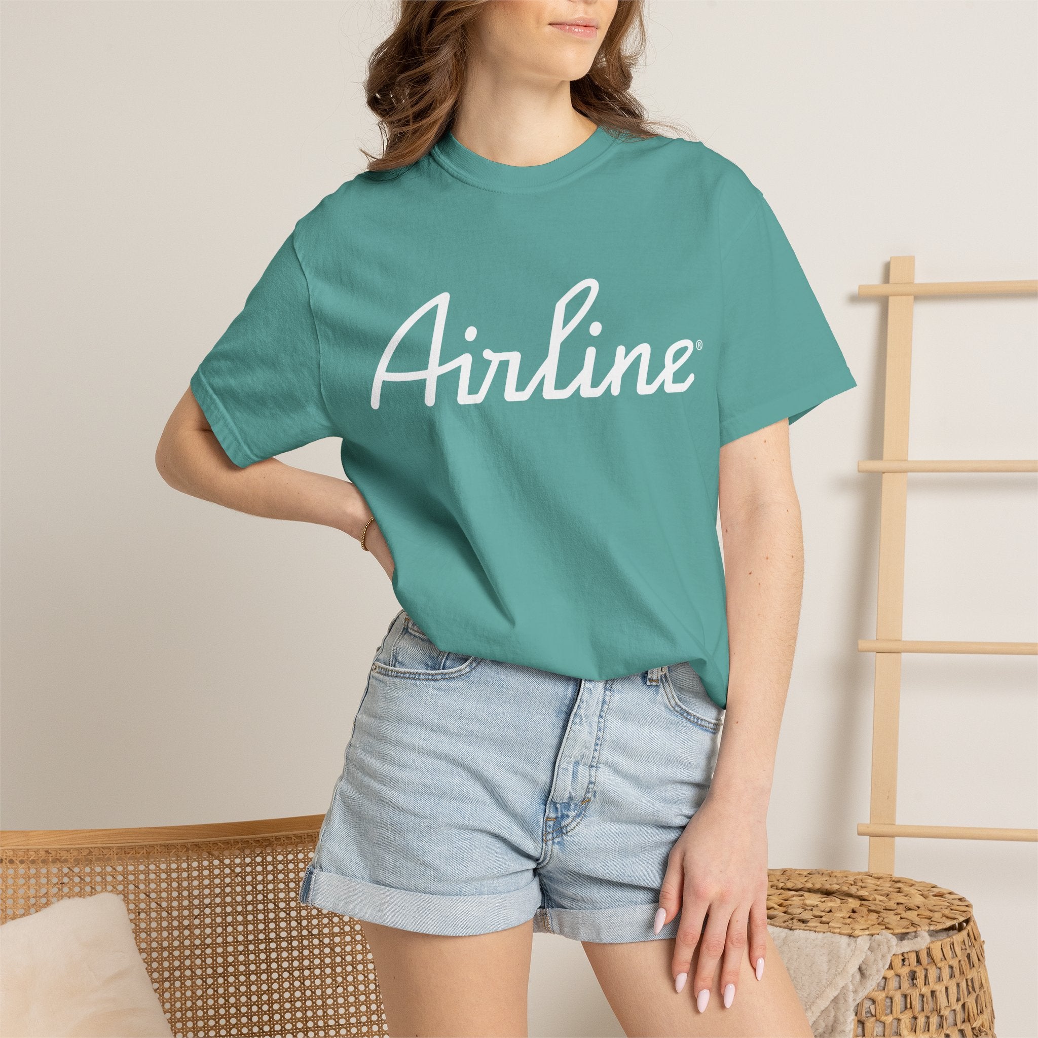 Airline Tux Logo Script T-Shirt