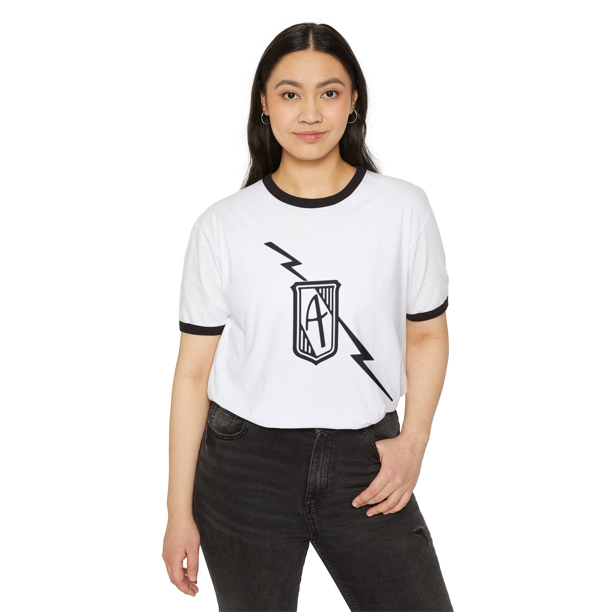 Retro Bolt Crest Ringer T-Shirt