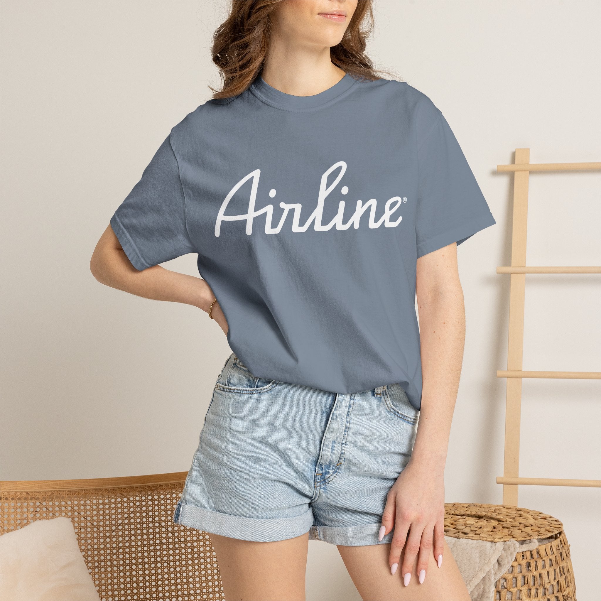 Airline Tux Logo Script T-Shirt