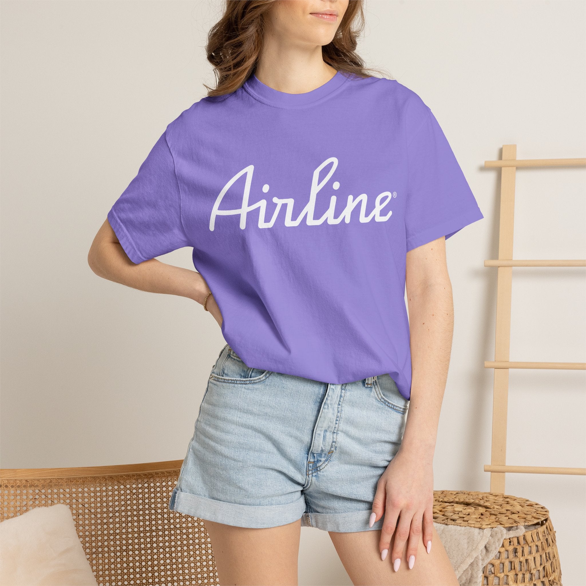 Airline Tux Logo Script T-Shirt