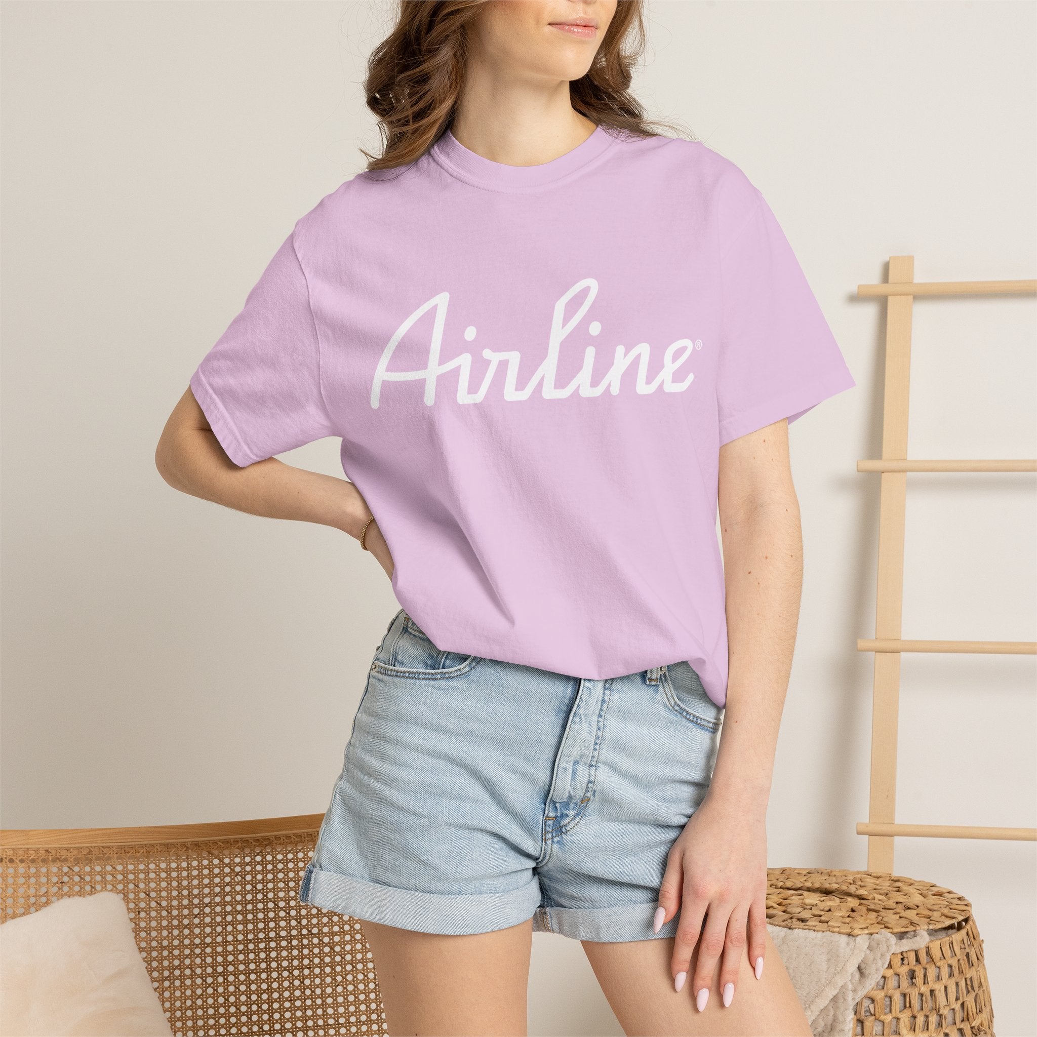 Airline Tux Logo Script T-Shirt