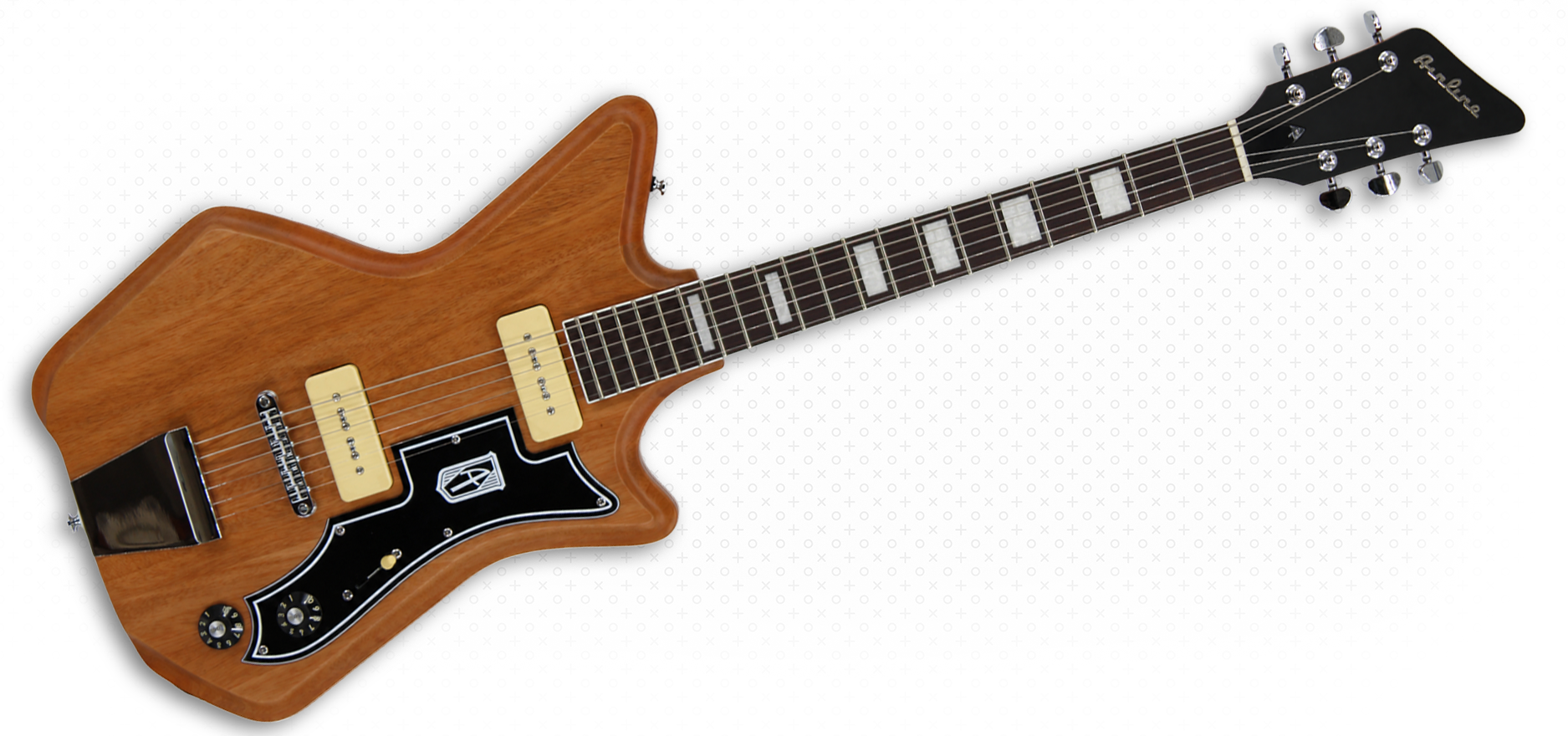 Airline Guitars - Airline Guitars Jetsons Natural 2P90 Mahogany