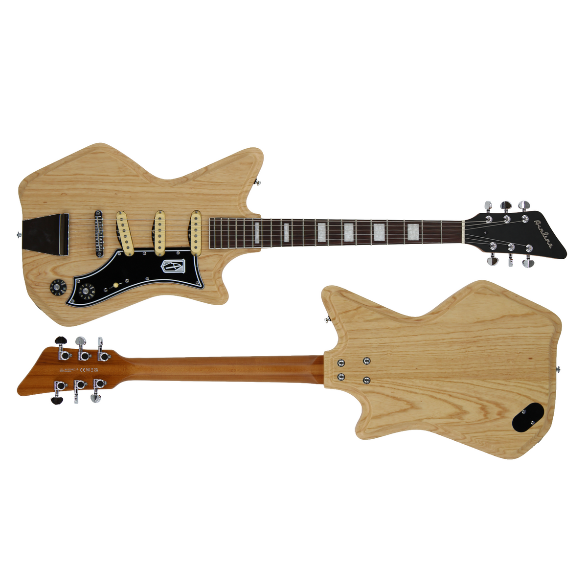 Airline Guitars Jetsons Natural 3S Swamp Ash