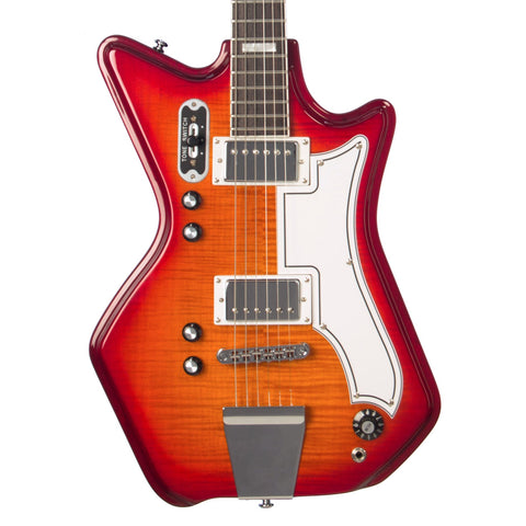 Airline Guitars Jetsons 2P FM Cherry Burst Flame | Airline Guitars