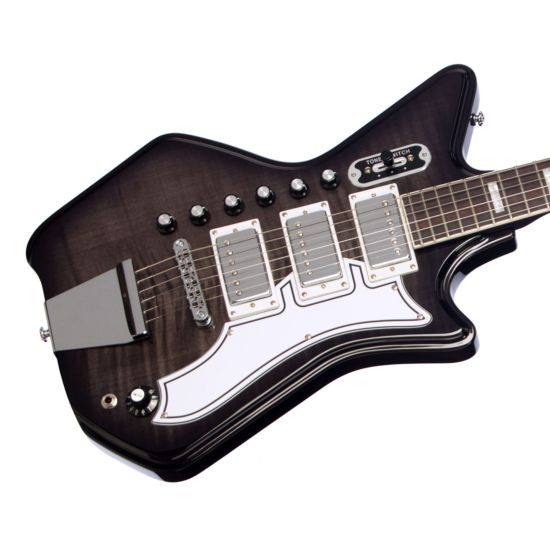 Airline Guitars Jetsons 3P FM Charcoal Flame