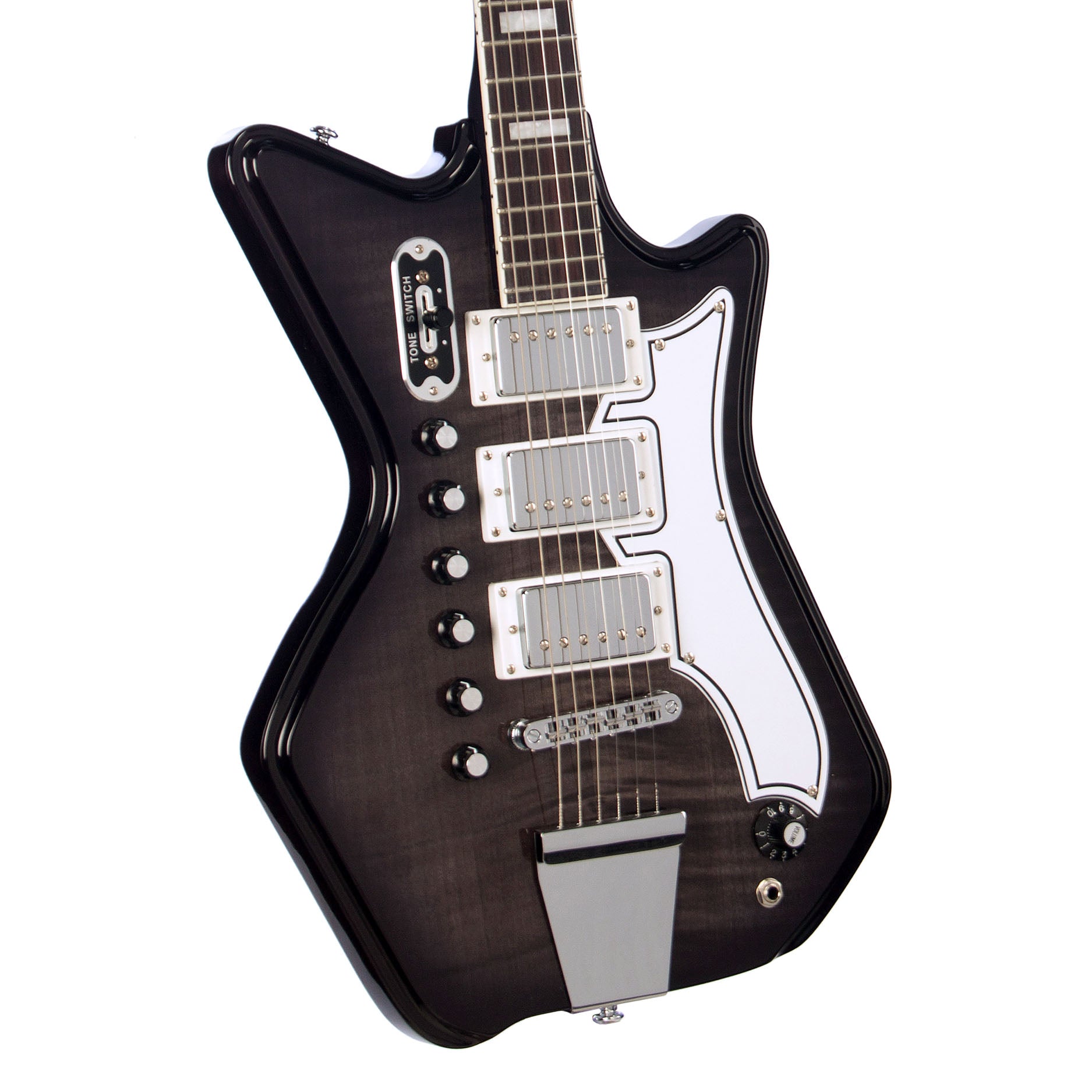 Airline Guitars Jetsons 3P FM Charcoal Flame