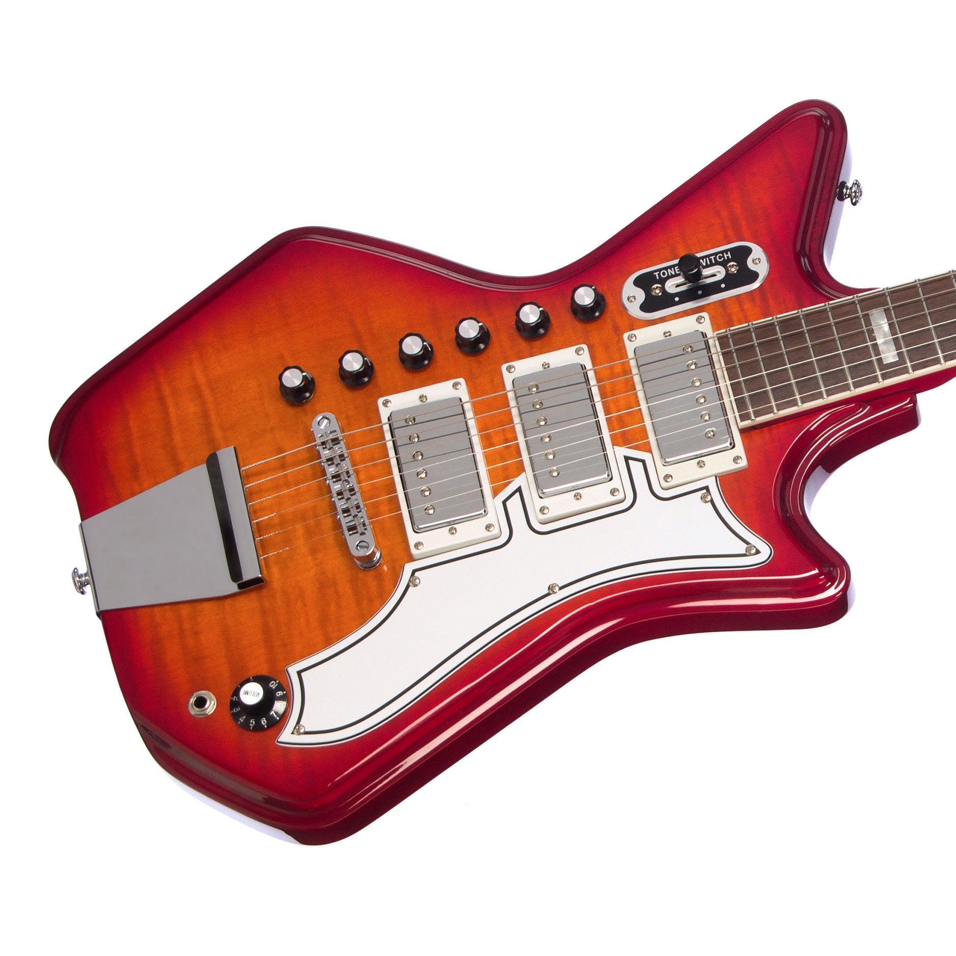 Airline Guitars Jetsons 3P FM Cherryburst Flame