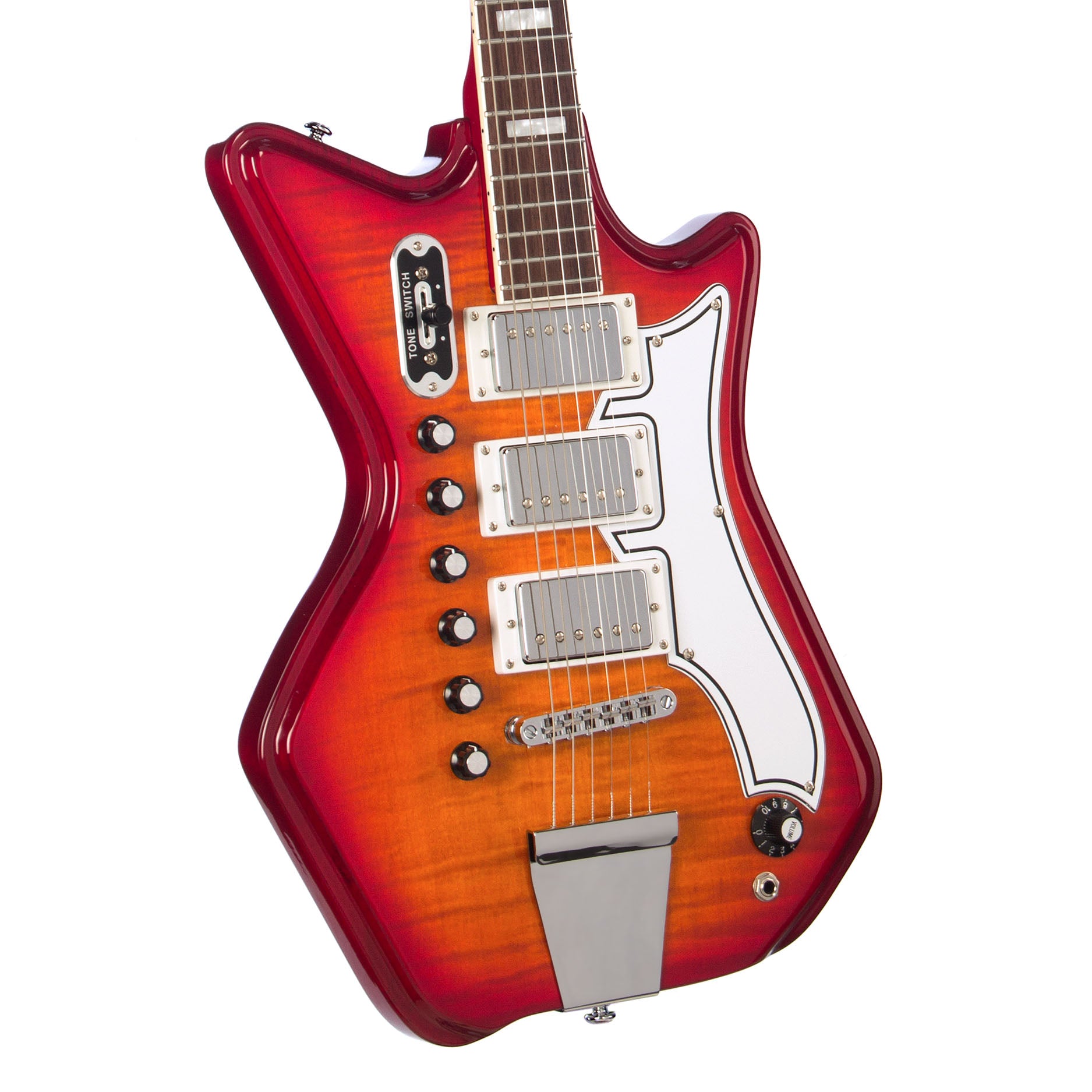 Airline Guitars Jetsons 3P FM Cherryburst Flame