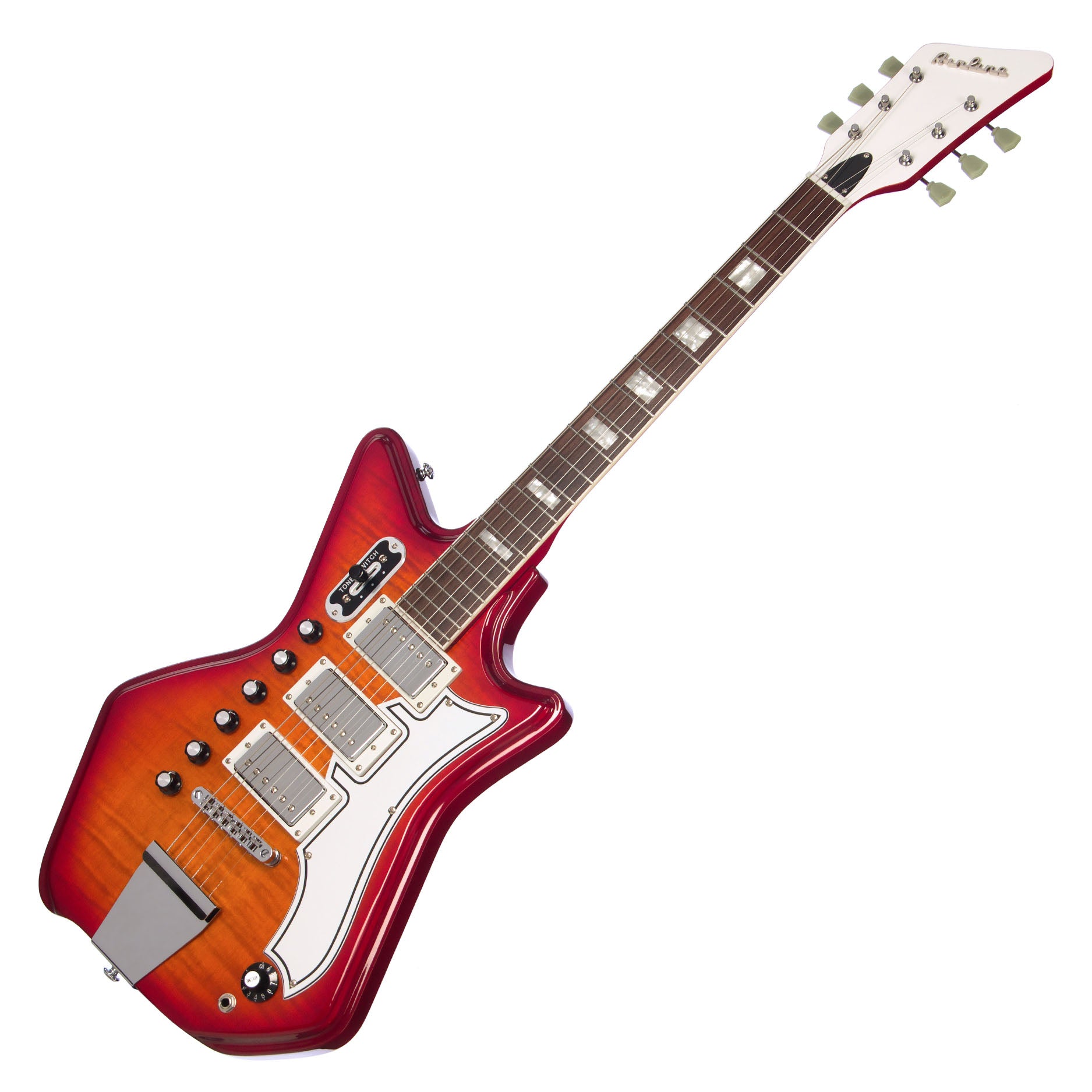 Airline Guitars Jetsons 3P FM Cherryburst Flame