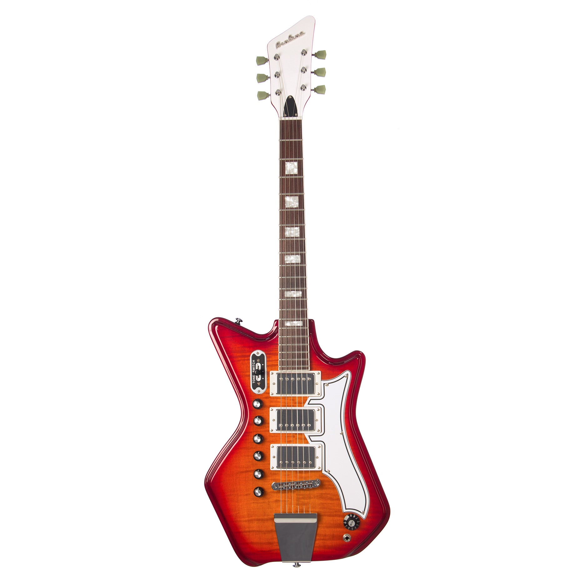 Airline Guitars Jetsons 3P FM Cherryburst Flame