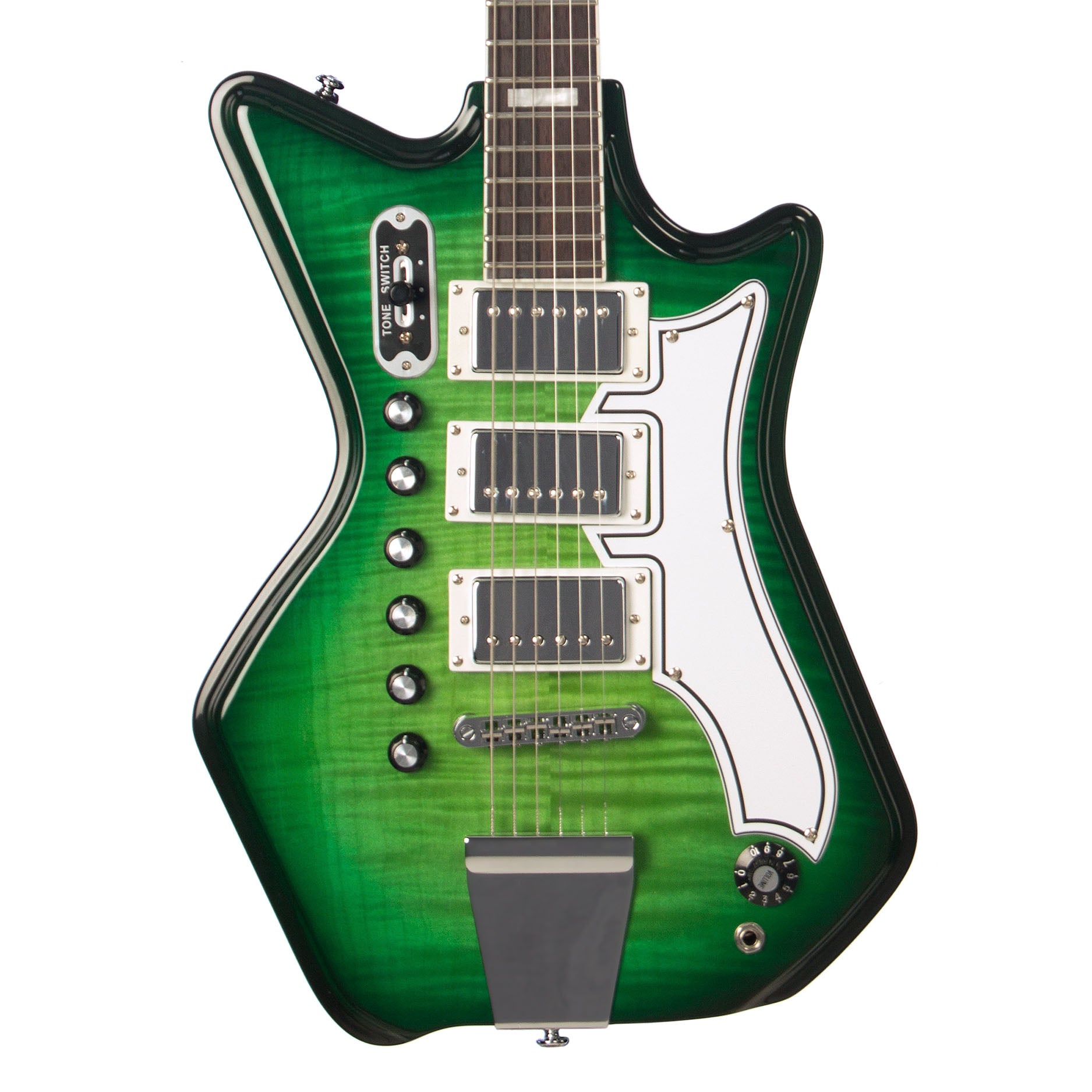 Airline Guitars Jetsons 3P FM Greenburst Flame