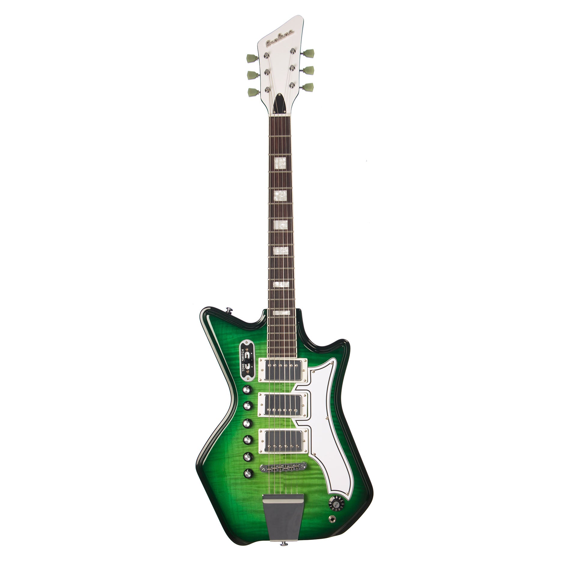 Airline Guitars Jetsons 3P FM Greenburst Flame