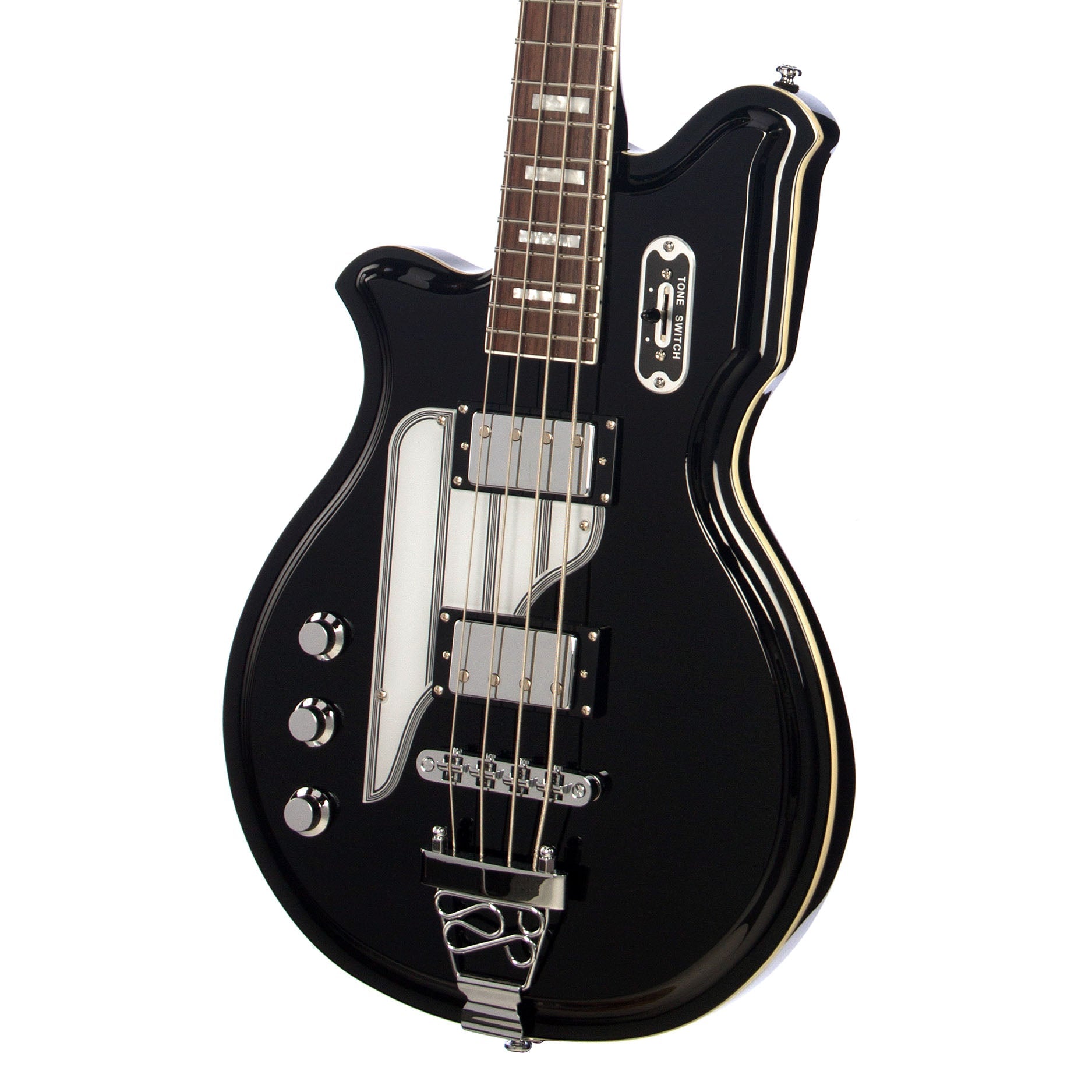 Airline Guitars MAP Bass Short Scale Black Left-Handed