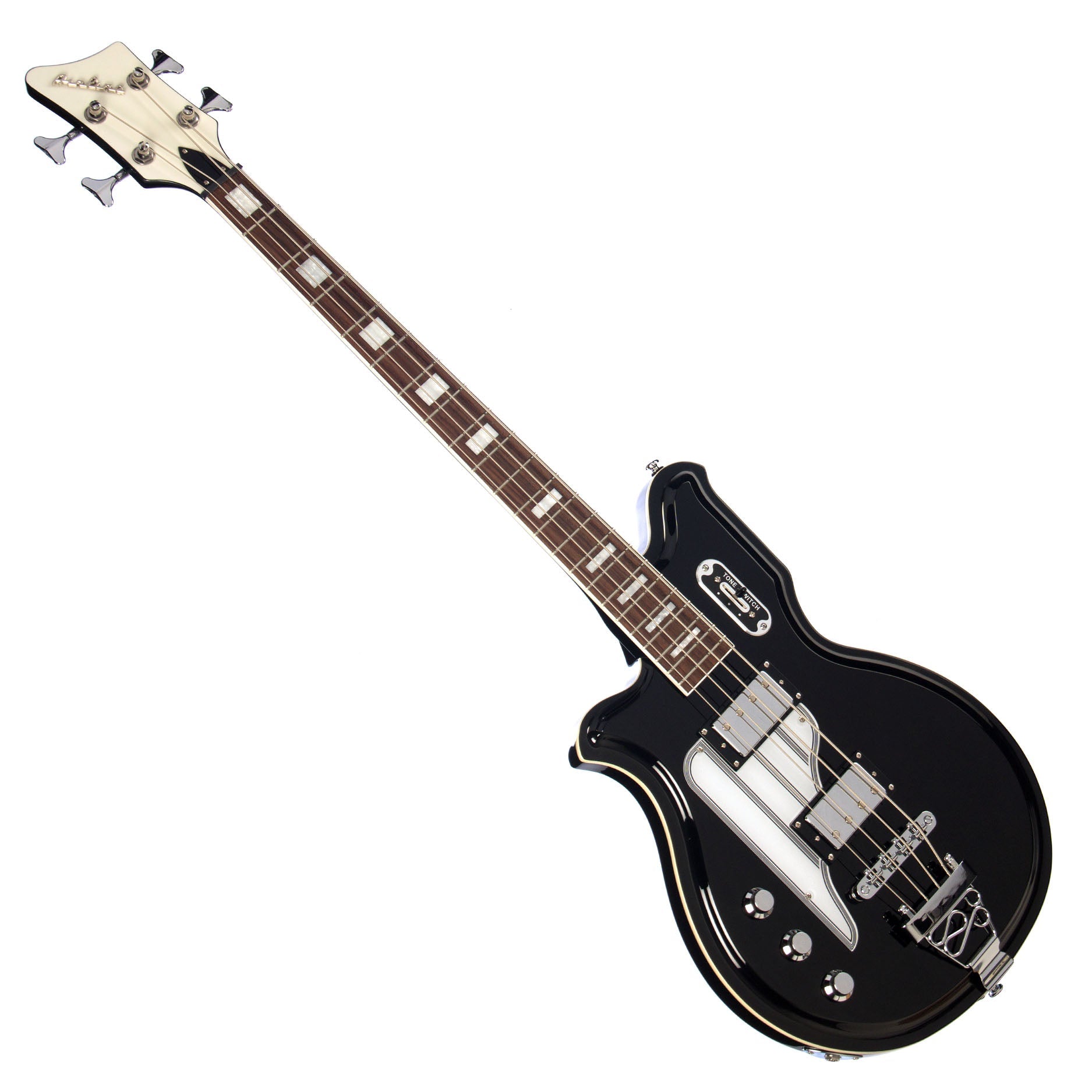 Airline Guitars MAP Bass Short Scale Black Left-Handed