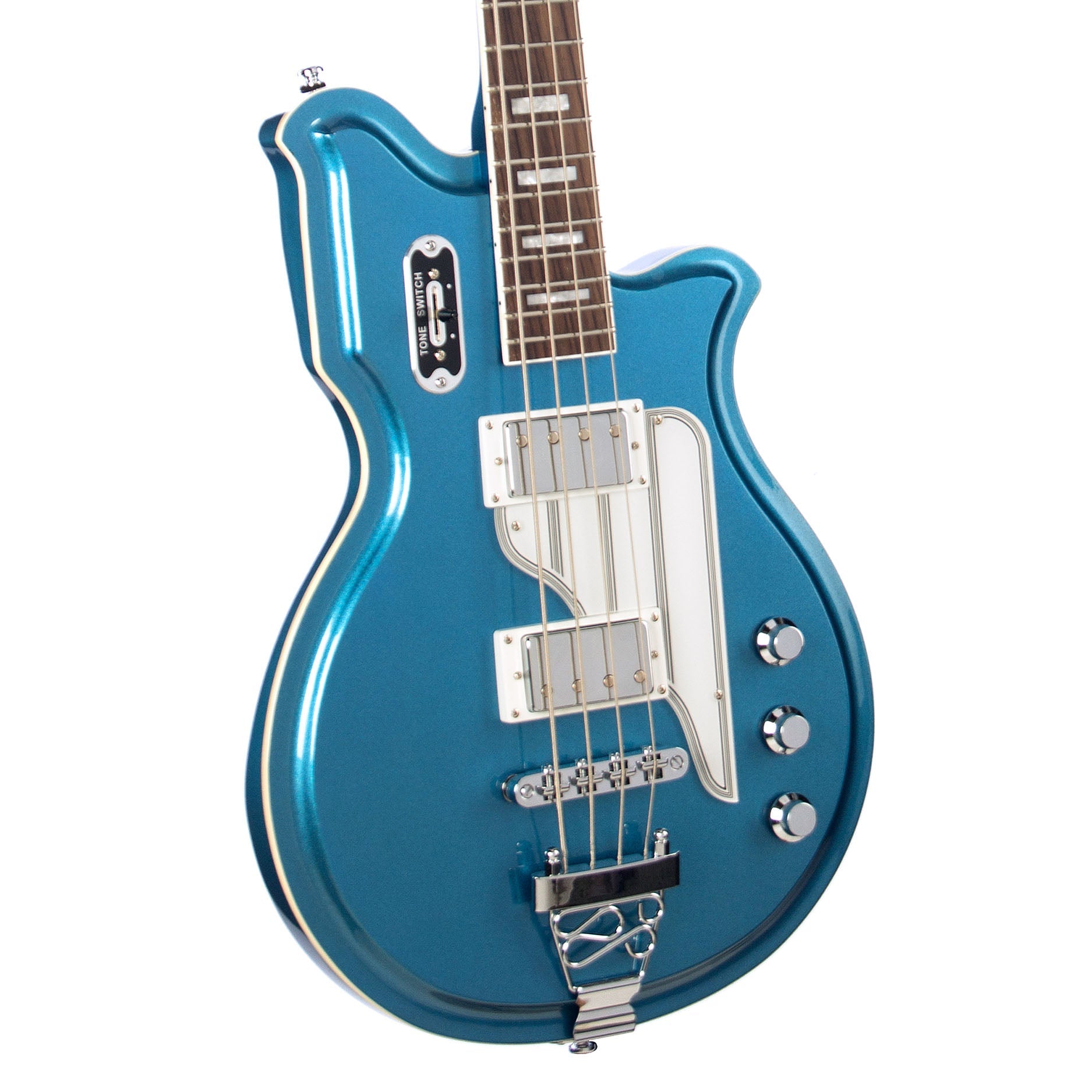Airline Guitars MAP Bass Short Scale Metallic Blue
