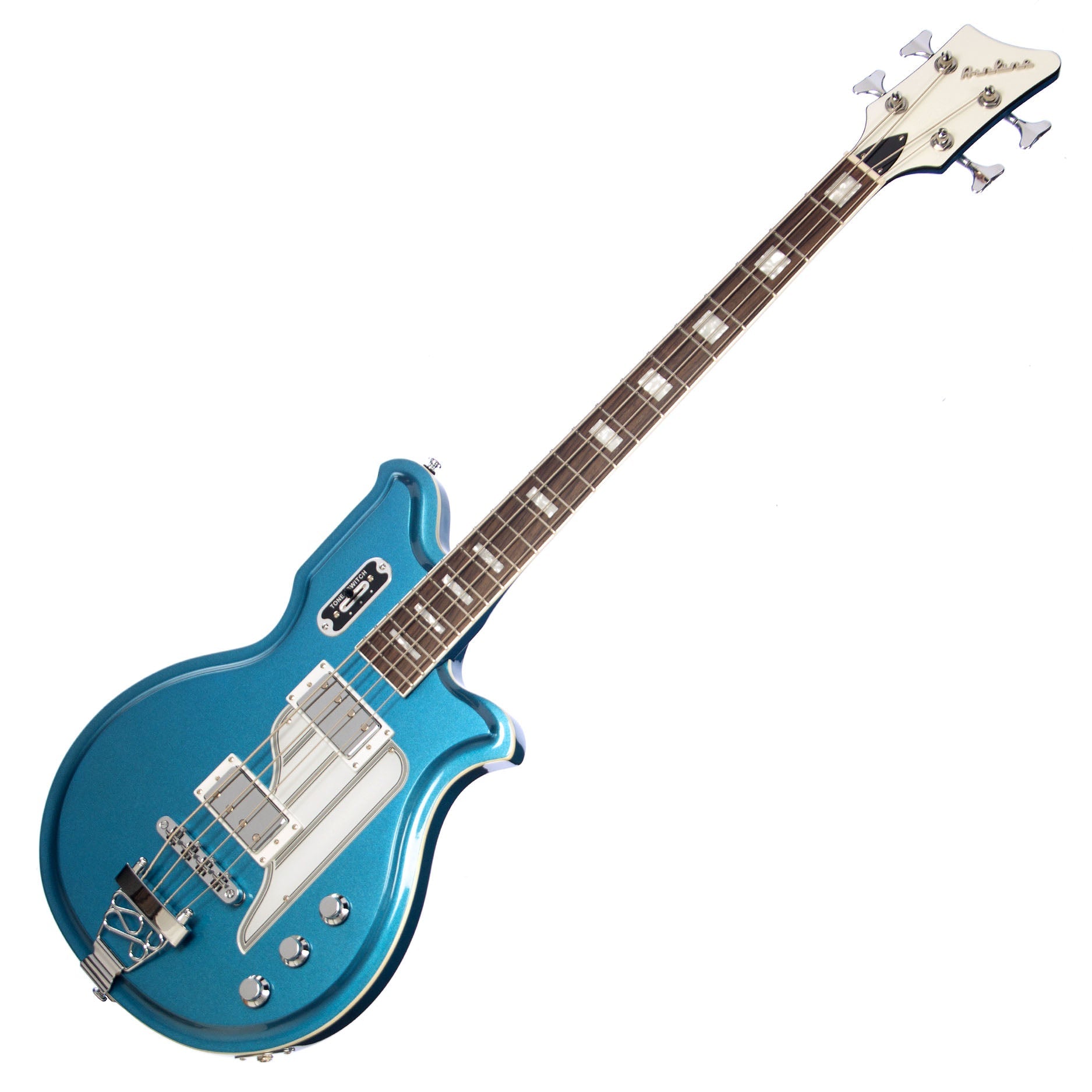 Airline Guitars MAP Bass Short Scale Metallic Blue