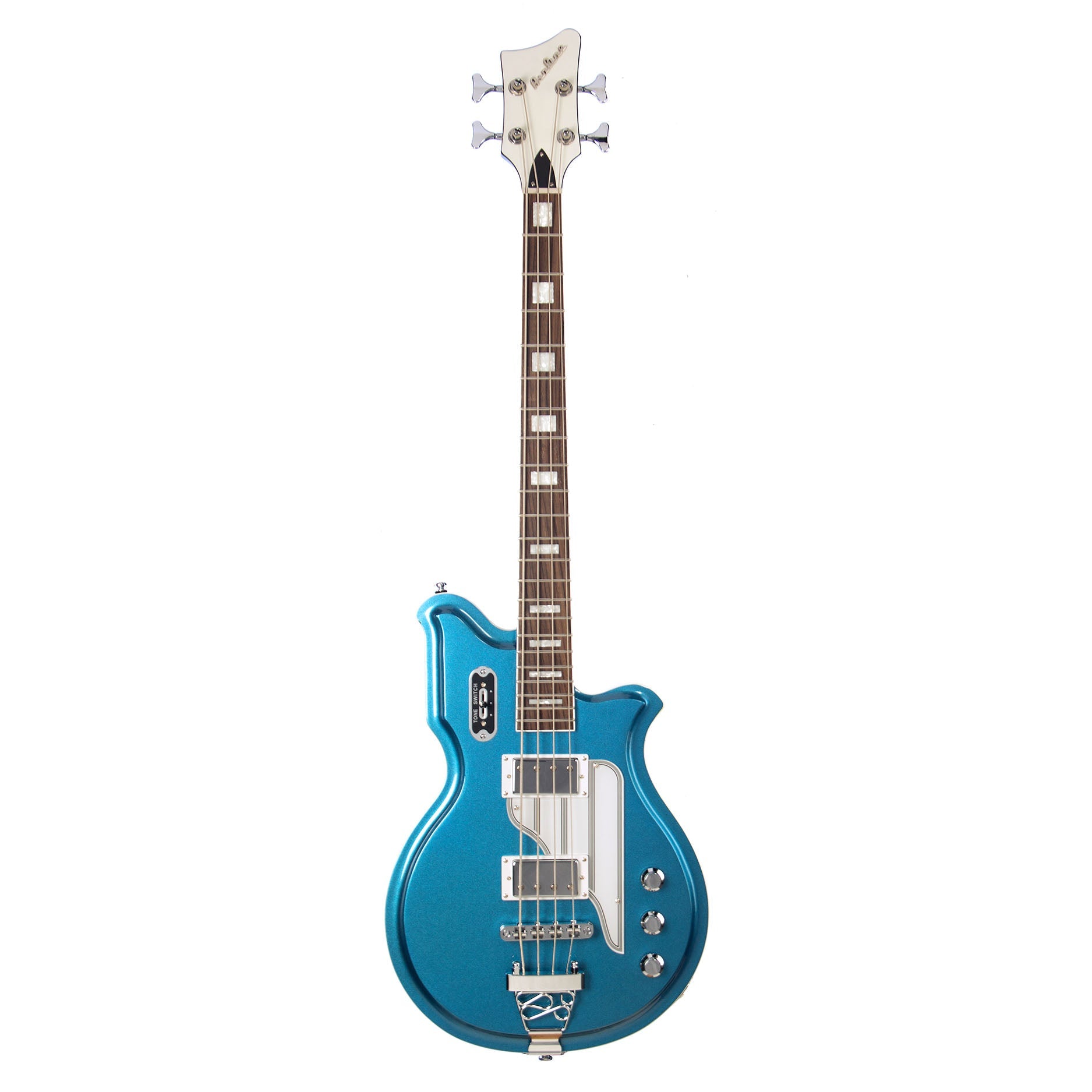 Airline Guitars MAP Bass Short Scale Metallic Blue