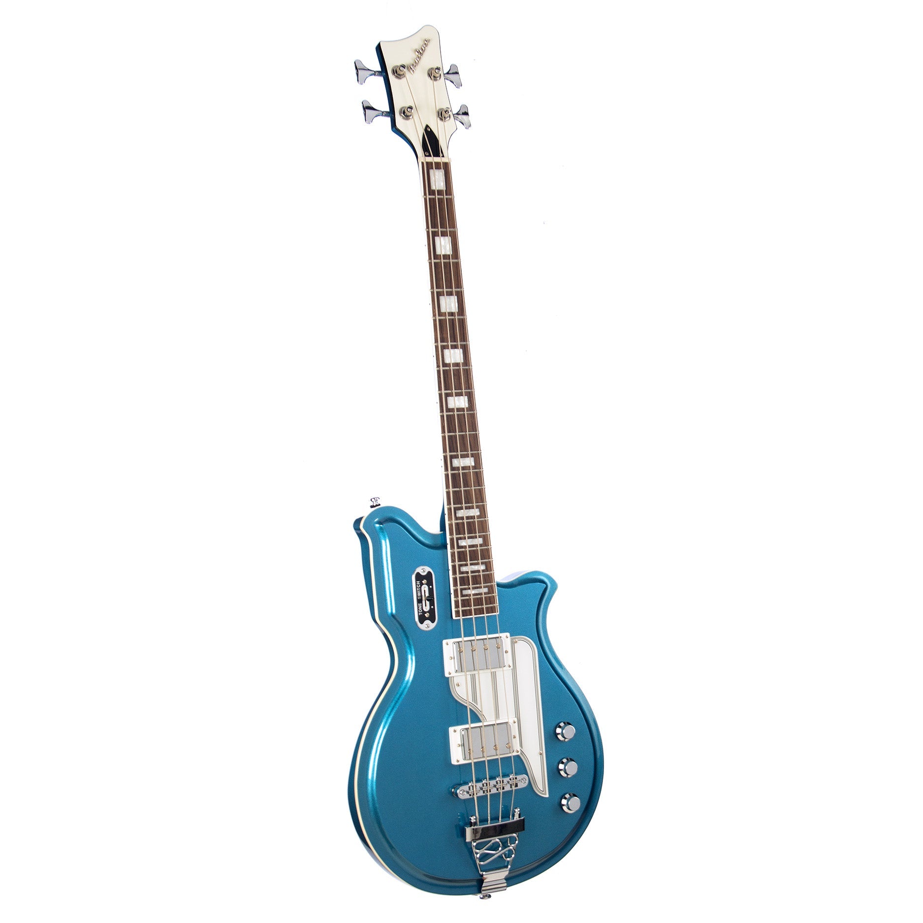 Airline Guitars MAP Bass Short Scale Metallic Blue