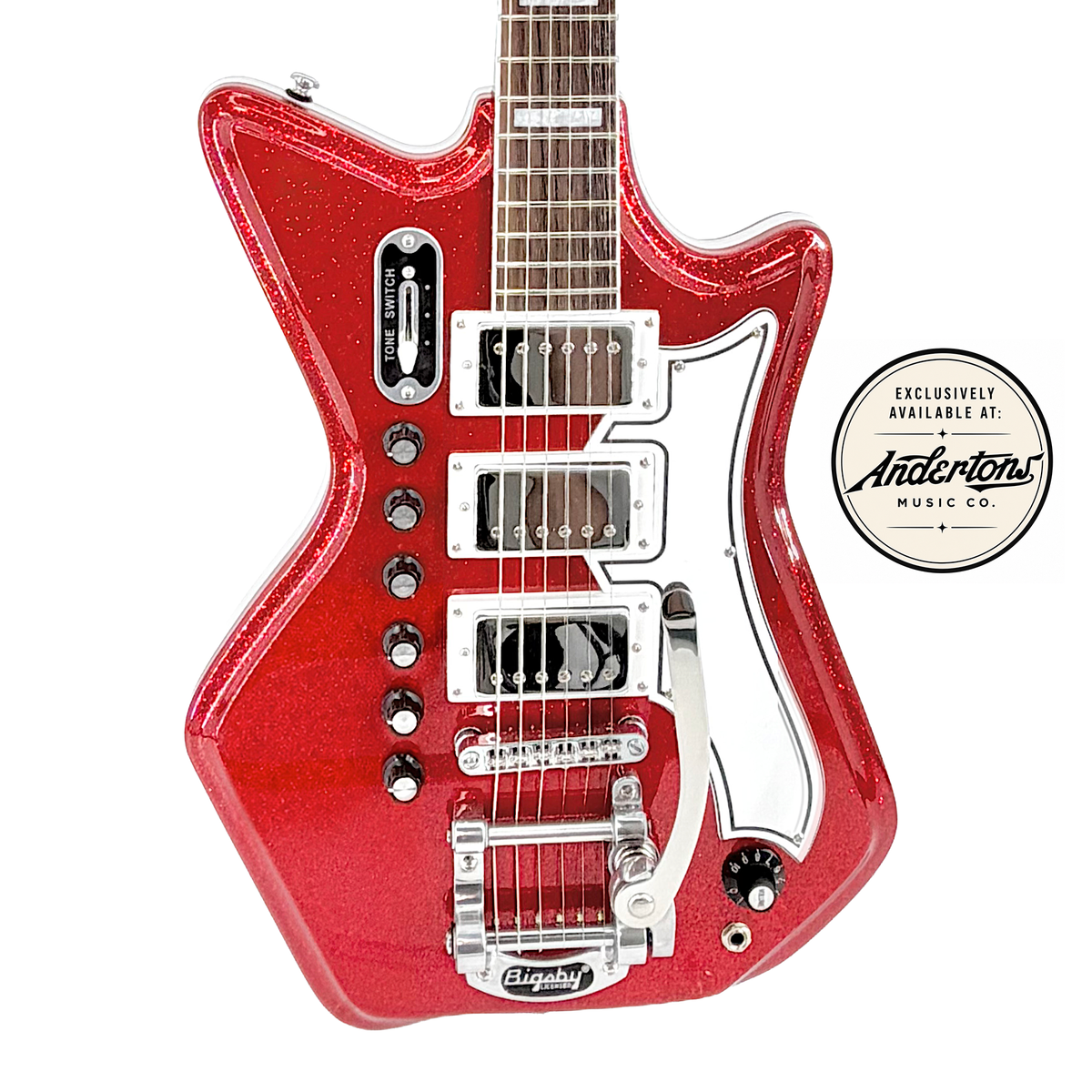 Airline Guitars Jetsons '59 3P DLX Red Sparkle w/ Air-O-Sound