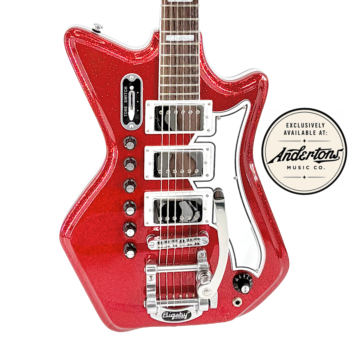 Airline Guitars Jetsons '59 3P DLX Red Sparkle w/ Air-O-Sound