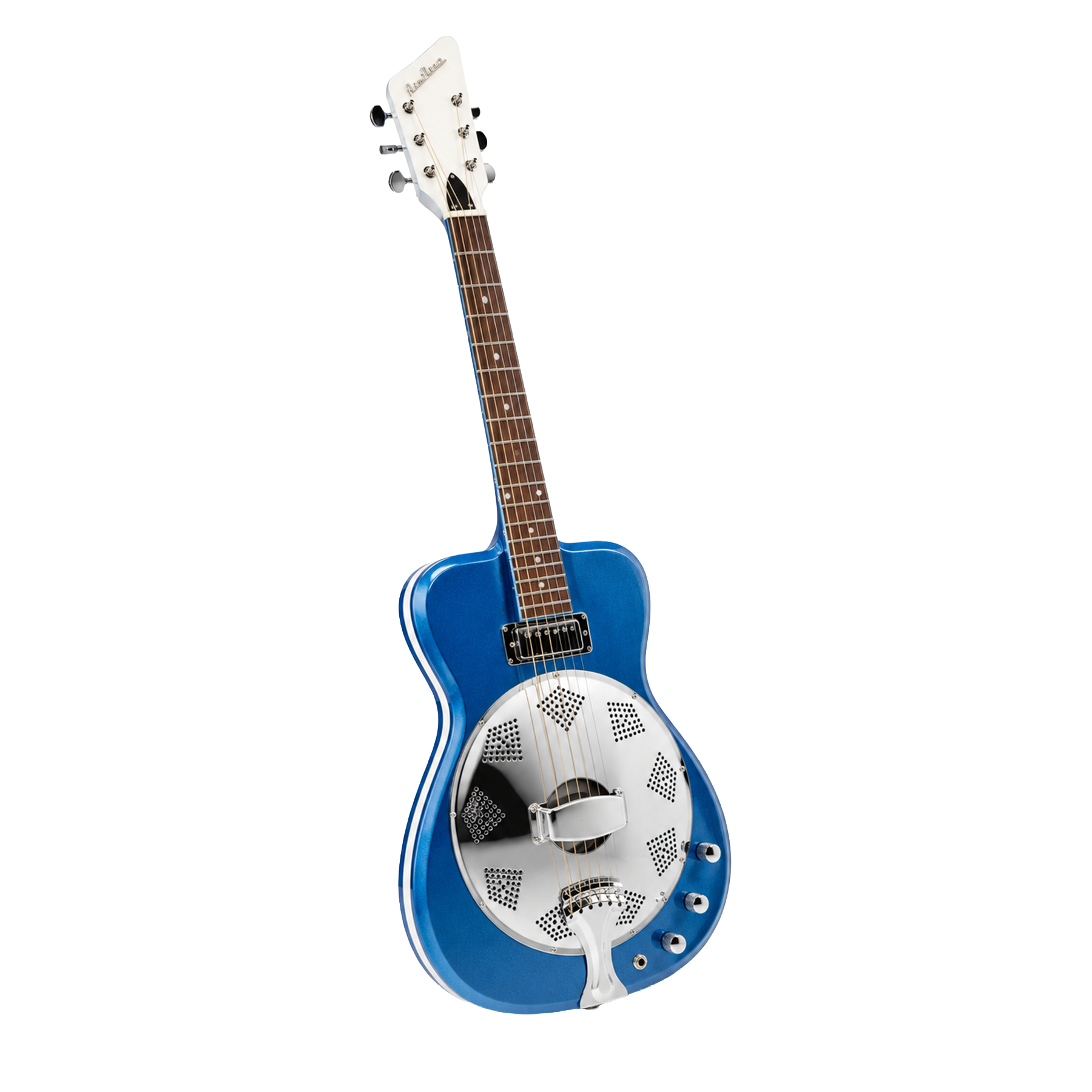 Airline Guitars Folkstar Pelham Blue Metallic