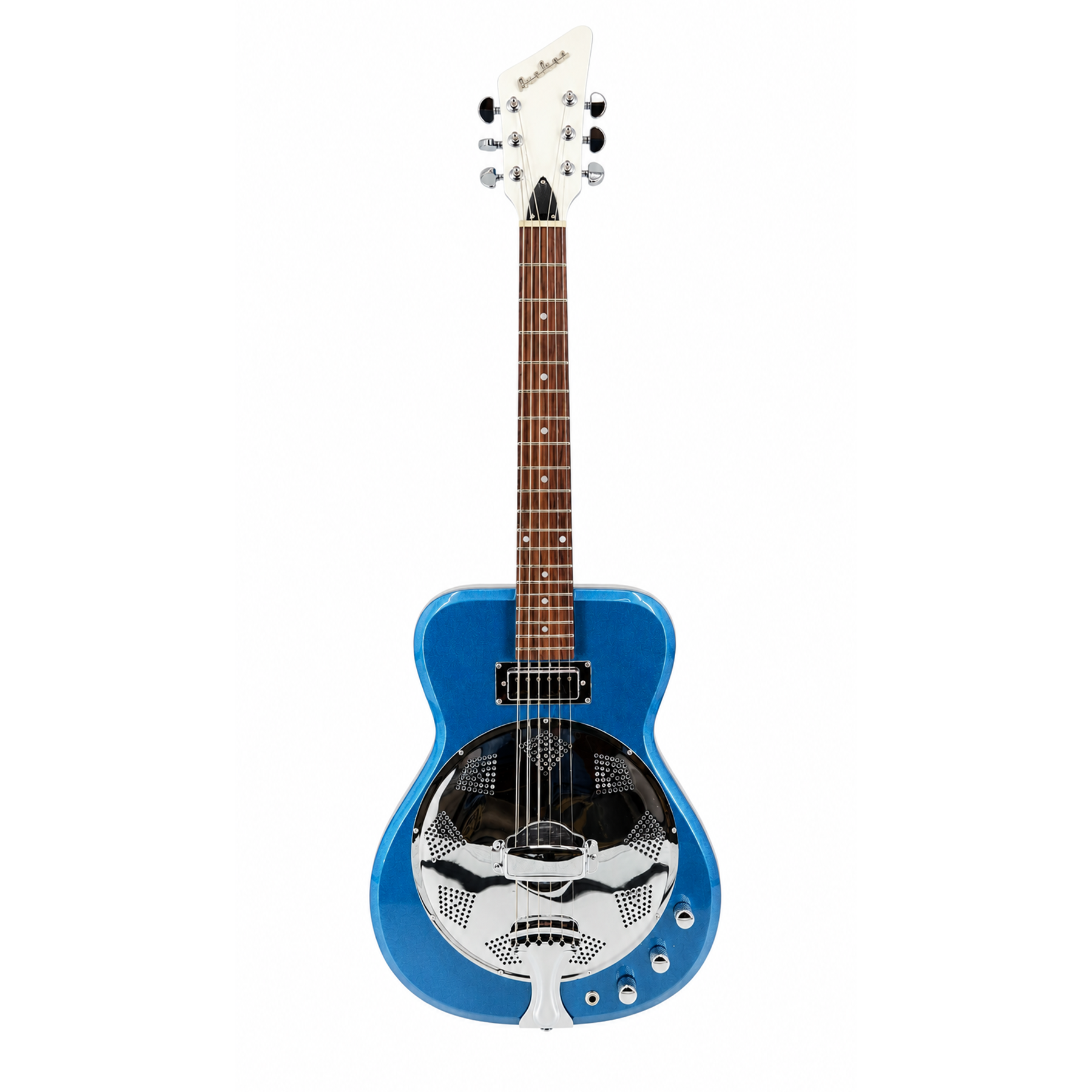 Airline Guitars Folkstar Pelham Blue Metallic