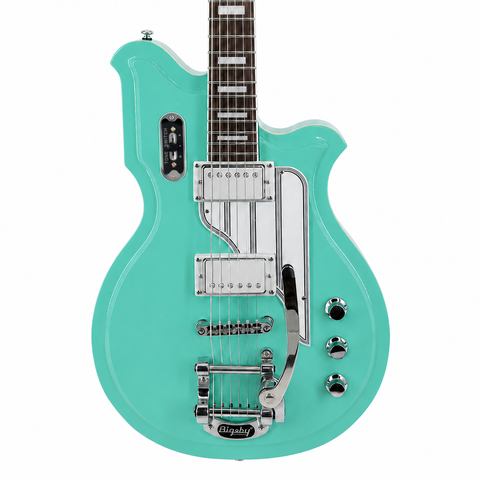 Maison グリーンエレキギター Airline Guitars MAP Baritone DLX Seafoam Green | Airline Guitars