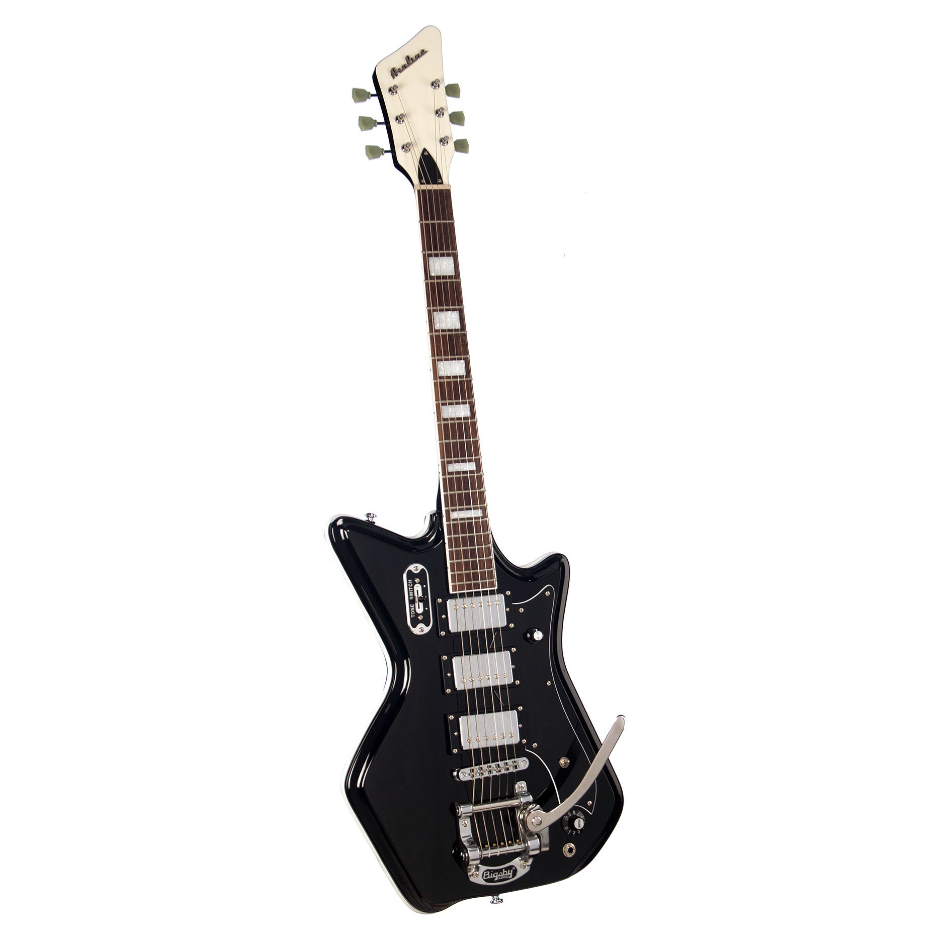 Airline Guitars 59 3P Ripley Custom Black Electric Guitar New